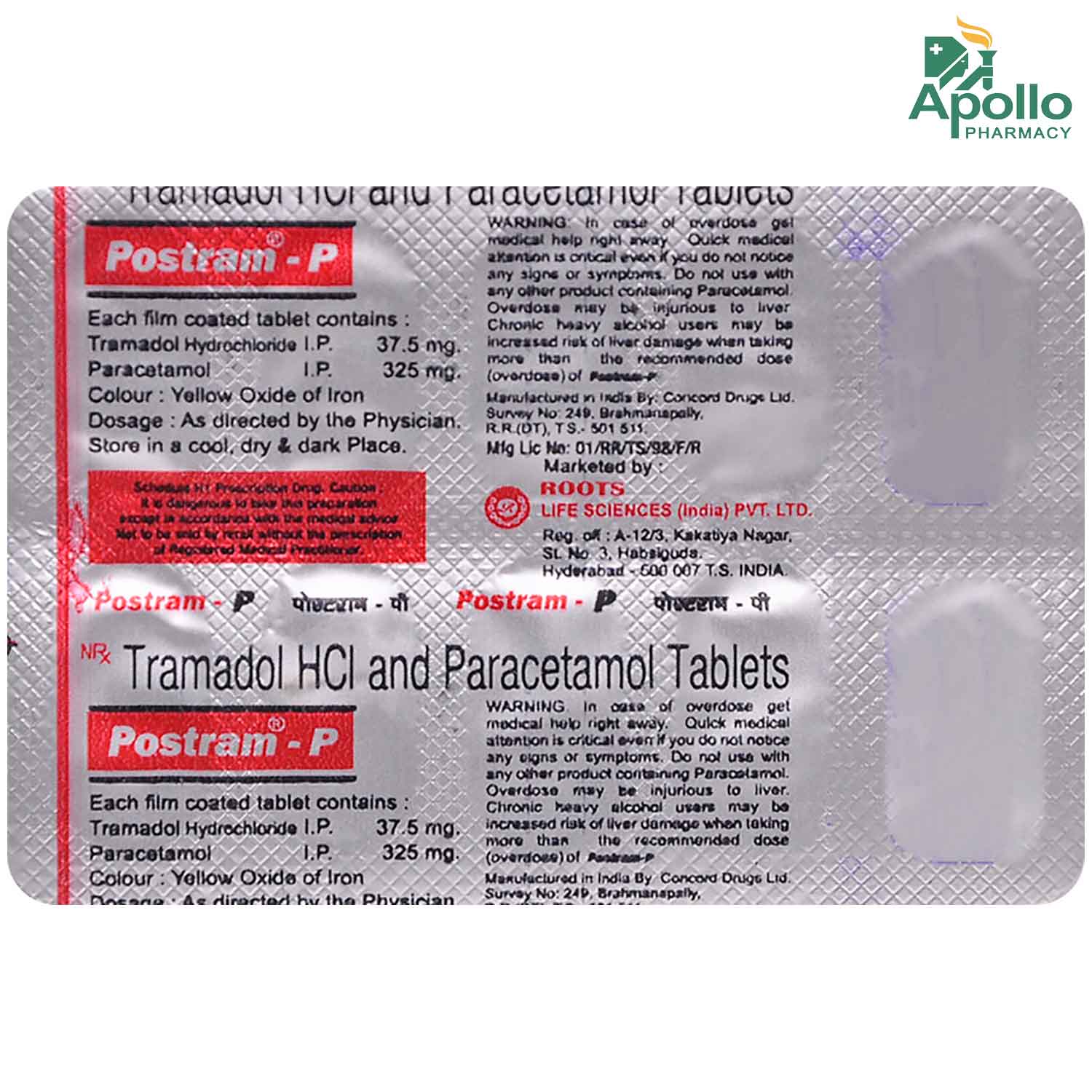 Postram-P Tablet 10's, Pack of 10 Postram-P Tablet 10's, Pack of 10