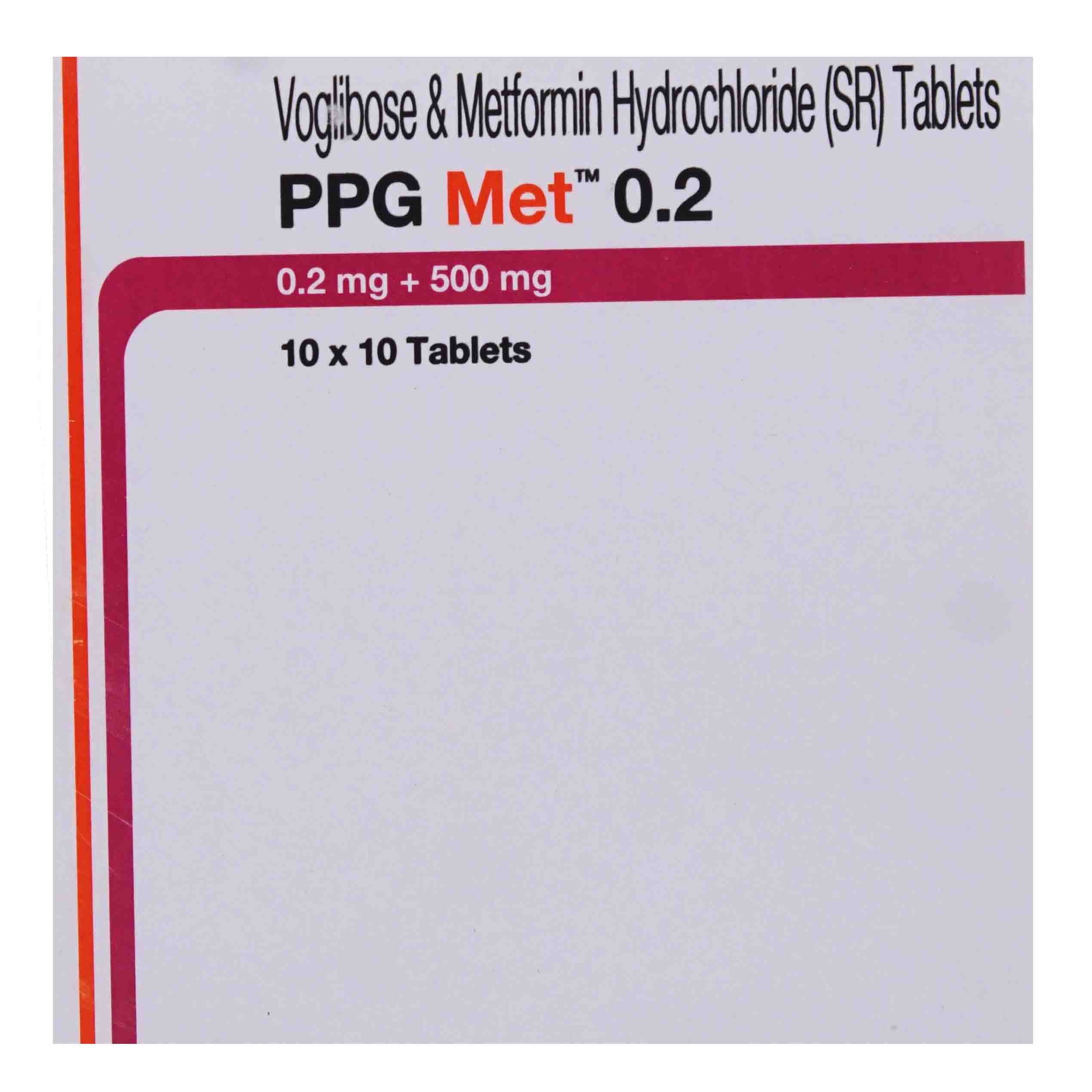 PPG Met 0.2 Tablet 10's, Pack of 10 PPG Met 0.2 Tablet 10's, Pack of 10