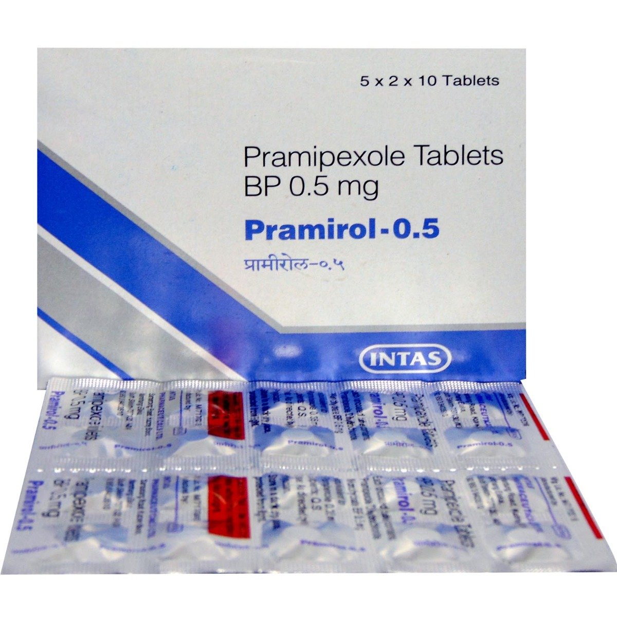 Pramirol-0.5 Tablet 10's, Pack of 10 TABLETS Pramirol-0.5 Tablet 10's, Pack of 10 TABLETS
