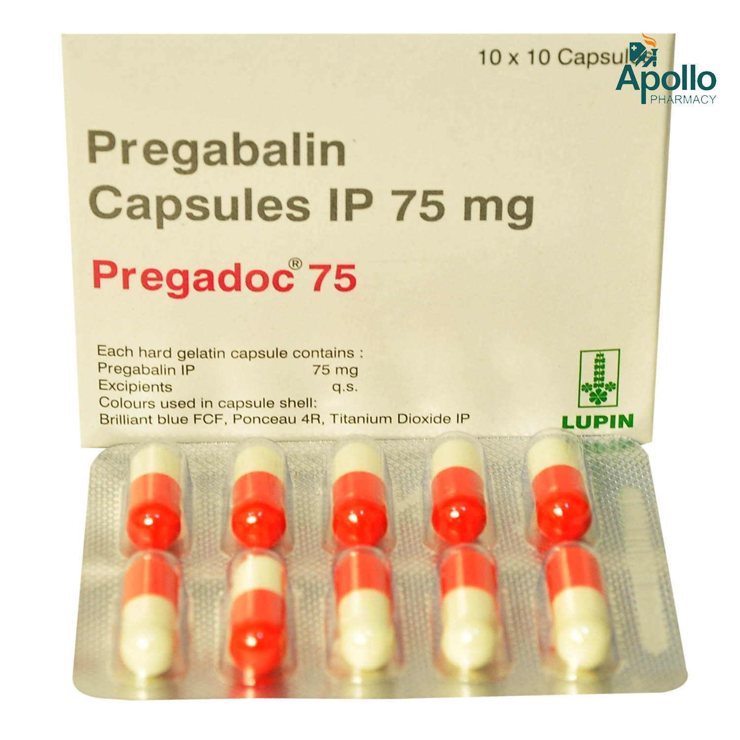 Pregadoc 75 mg Capsule 10's, Pack of 10 CapsuleS Pregadoc 75 mg Capsule 10's, Pack of 10 CapsuleS