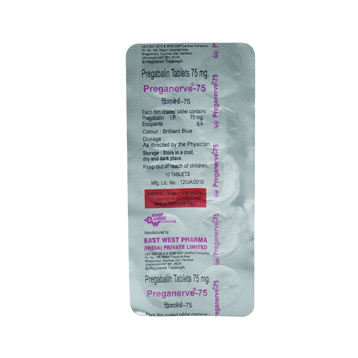 Preganerve-75 Capsule 10's, Pack of 10 CapsuleS Preganerve-75 Capsule 10's, Pack of 10 CapsuleS