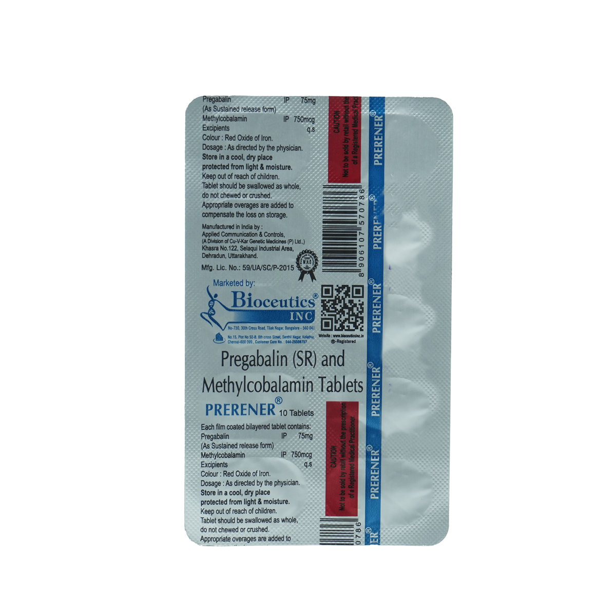 PRERENER CAPSULE, Pack of 10 PRERENER CAPSULE, Pack of 10