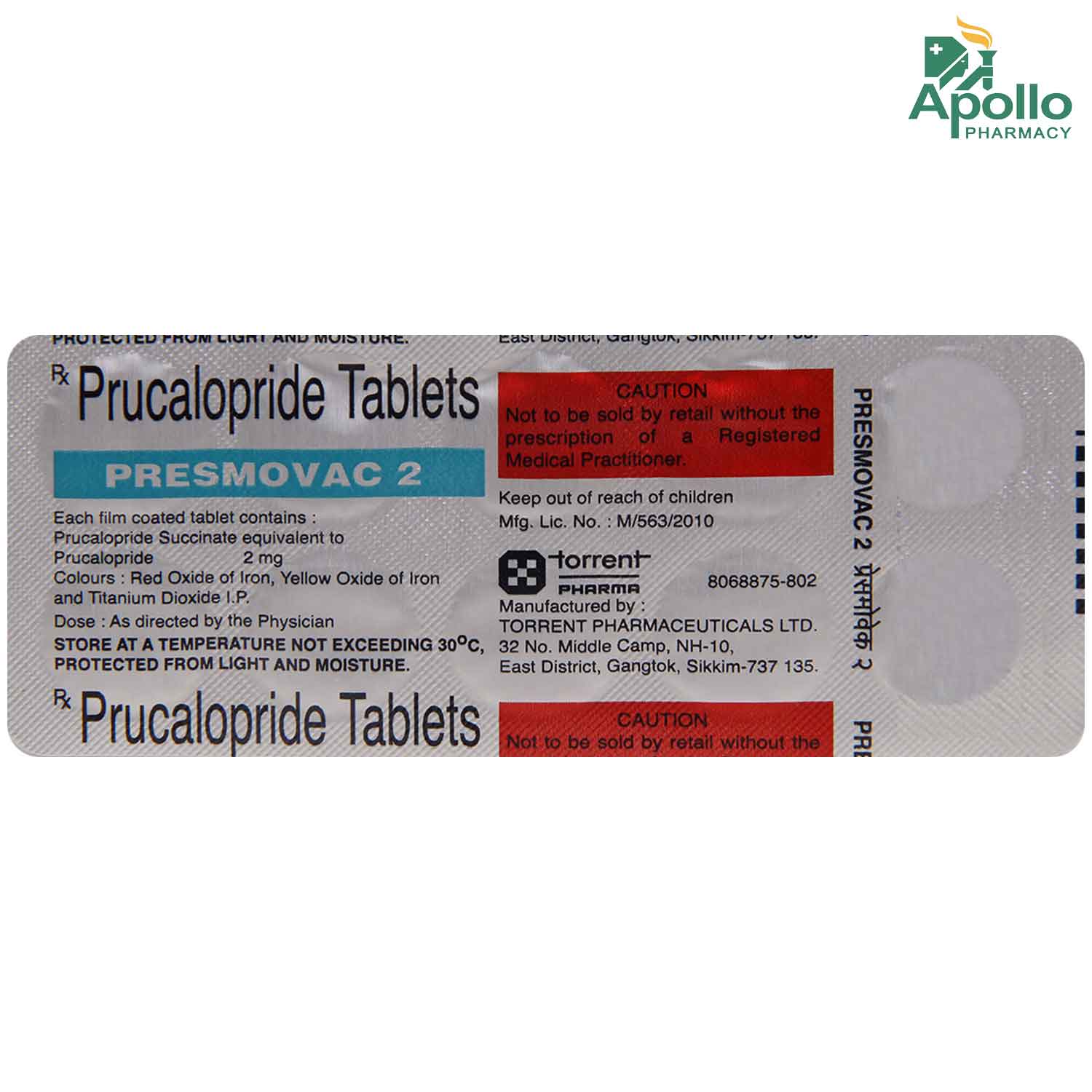 Presmovac 2 Tablet 10's, Pack of 10 TabletS Presmovac 2 Tablet 10's, Pack of 10 TabletS