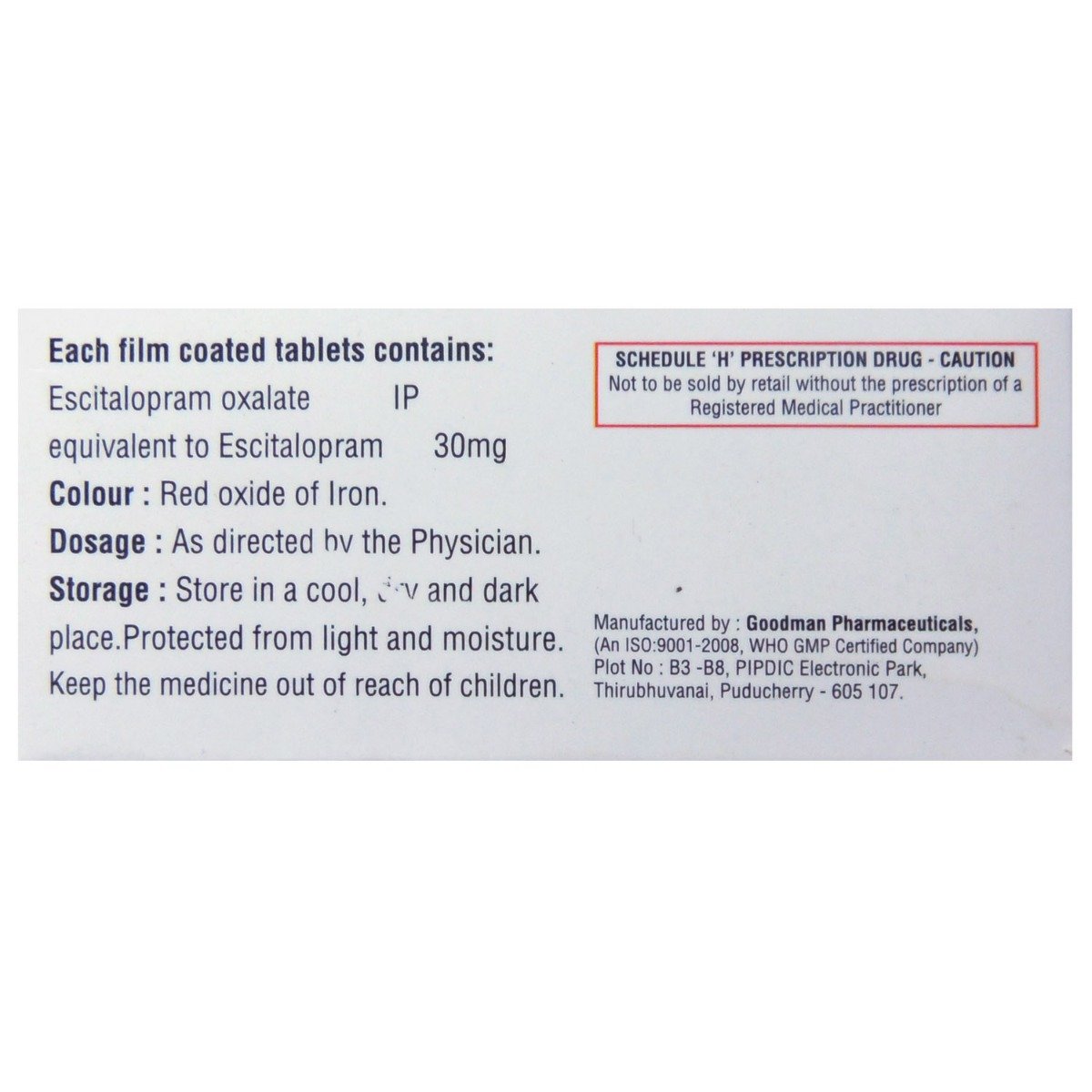 Pridep S 30 mg Tablet 10's, Pack of 10 TABLETS Pridep S 30 mg Tablet 10's, Pack of 10 TABLETS