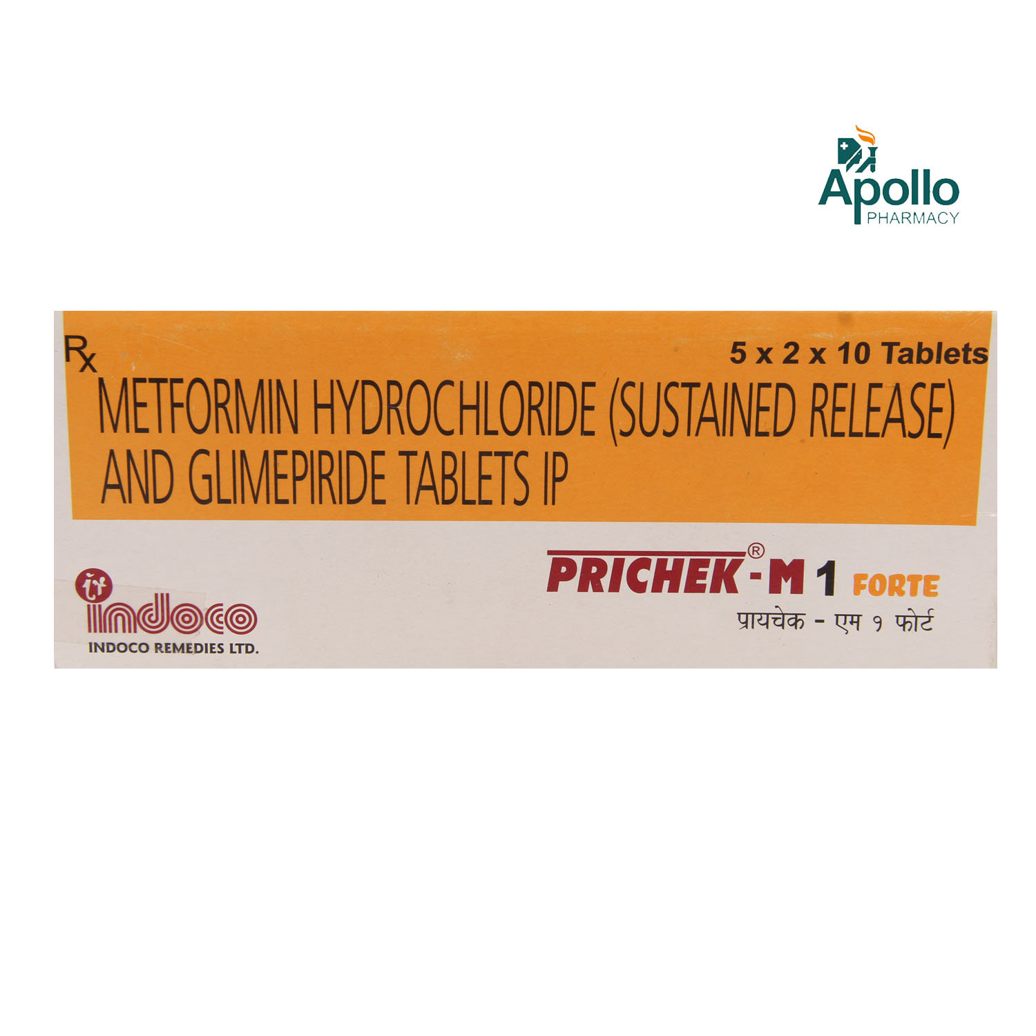 PRICHEK M 1MG FORTE TABLET, Pack of 10 TABLETS PRICHEK M 1MG FORTE TABLET, Pack of 10 TABLETS