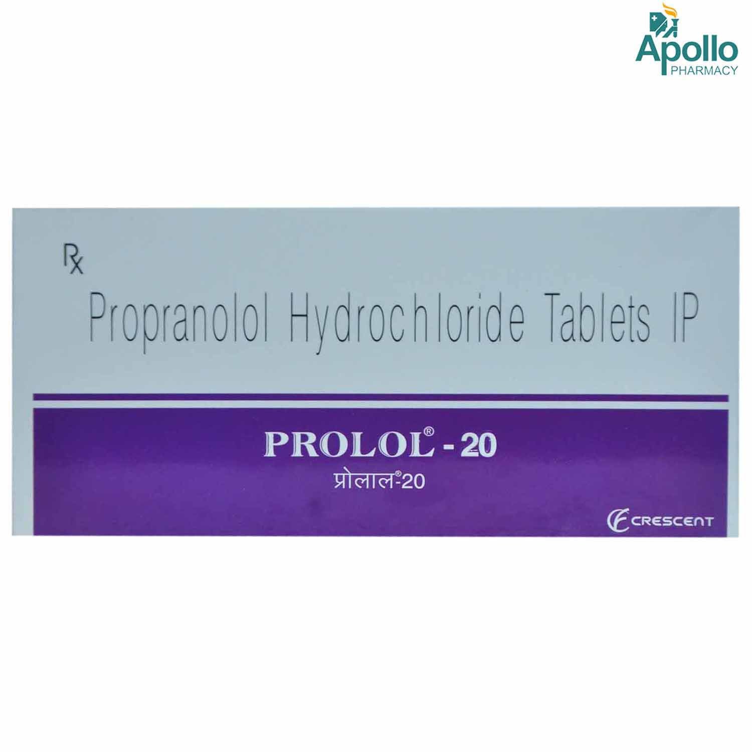 Prolol-20 Tablet 10's, Pack of 10 TABLETS Prolol-20 Tablet 10's, Pack of 10 TABLETS