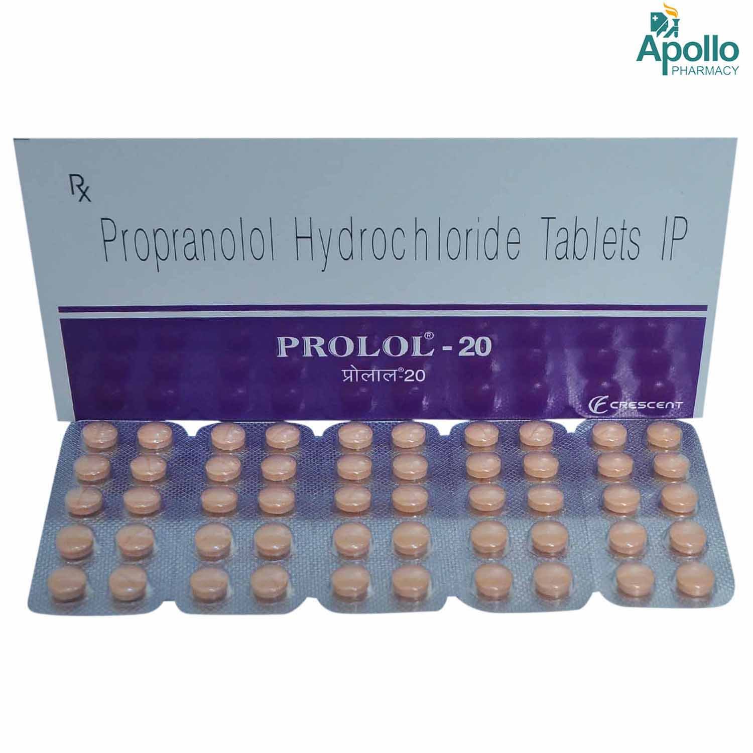 Prolol-20 Tablet 10's, Pack of 10 TABLETS Prolol-20 Tablet 10's, Pack of 10 TABLETS