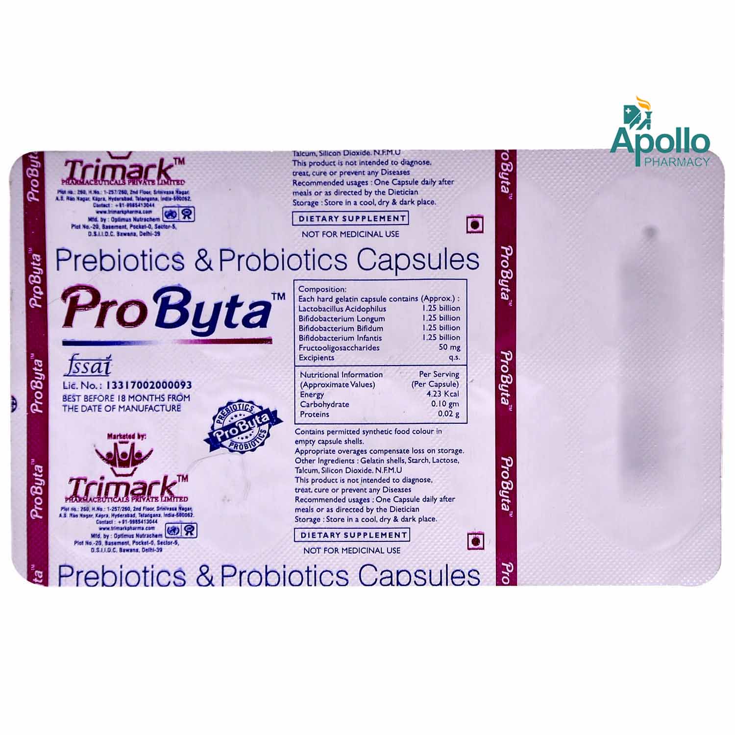 PROBYTA CAPSULE 10'S, Pack of 10 CapsuleS PROBYTA CAPSULE 10'S, Pack of 10 CapsuleS