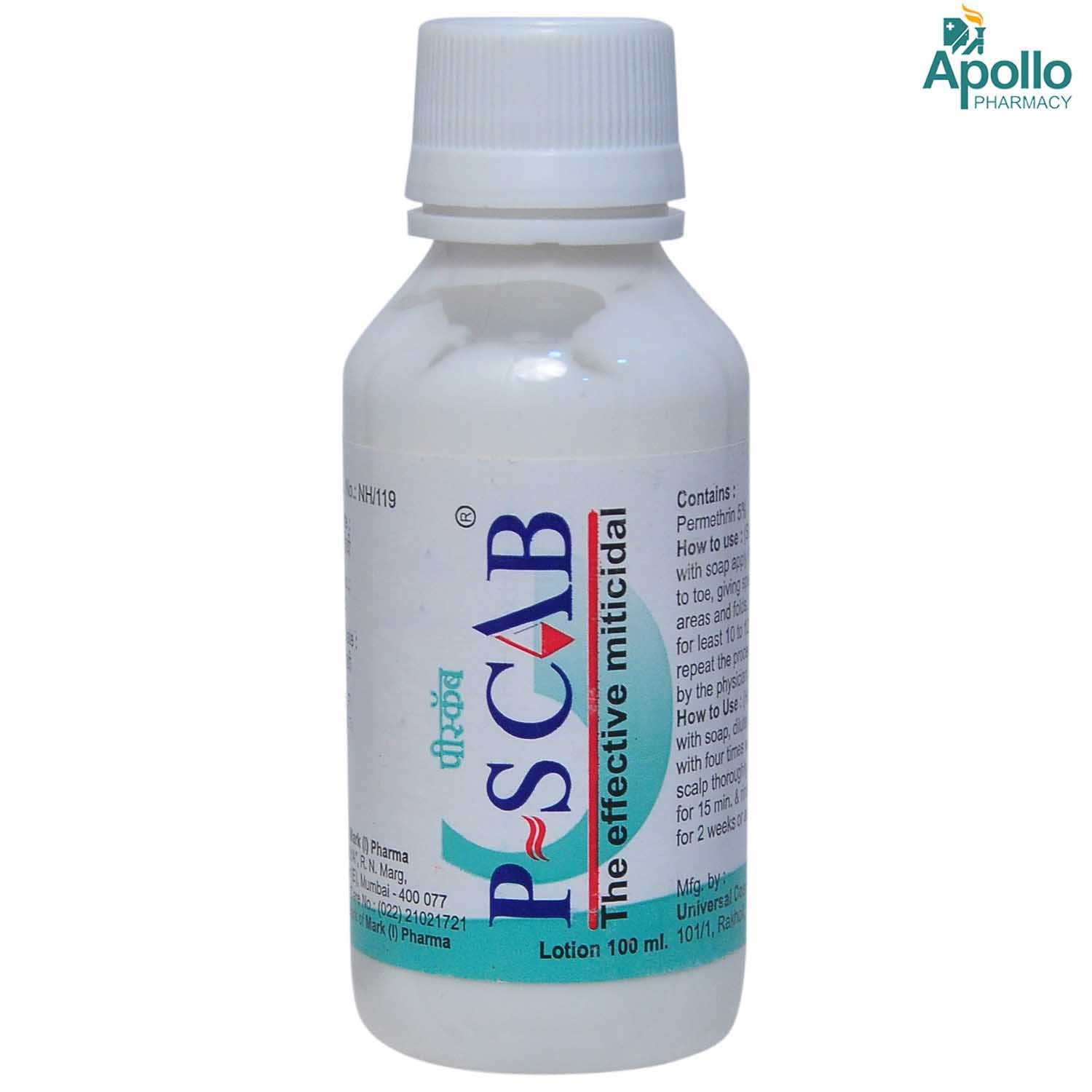 P Scab Lotion 100 ml, Pack of 1 Lotion P Scab Lotion 100 ml, Pack of 1 Lotion