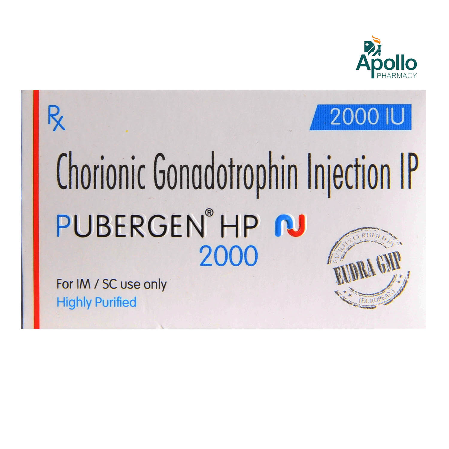 Pubergen 2000IU Injection 1 ml, Pack of 1 INJECTION Pubergen 2000IU Injection 1 ml, Pack of 1 INJECTION