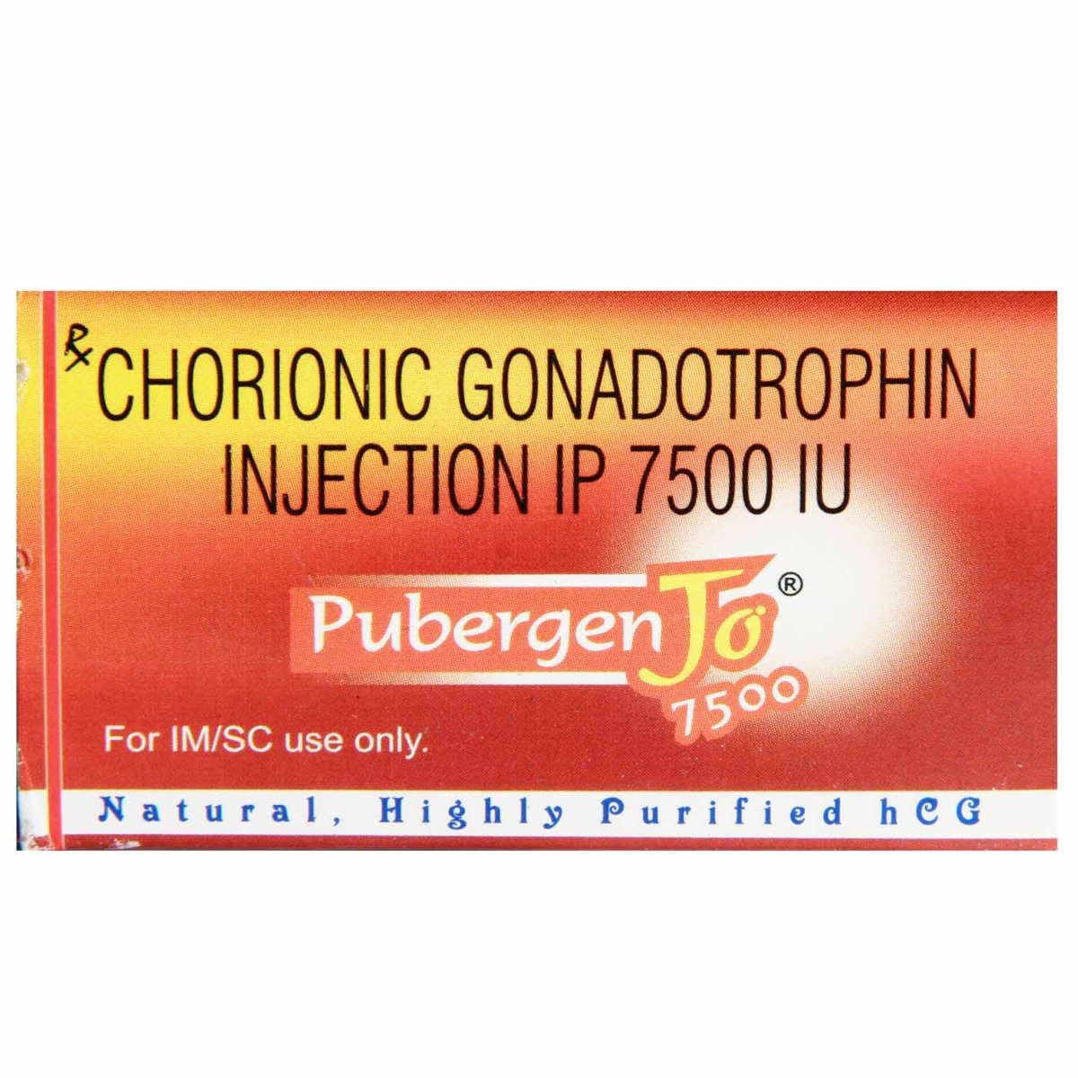 PUBERGEN JO 7500I.U INJECTION, Pack of 1 injection PUBERGEN JO 7500I.U INJECTION, Pack of 1 injection