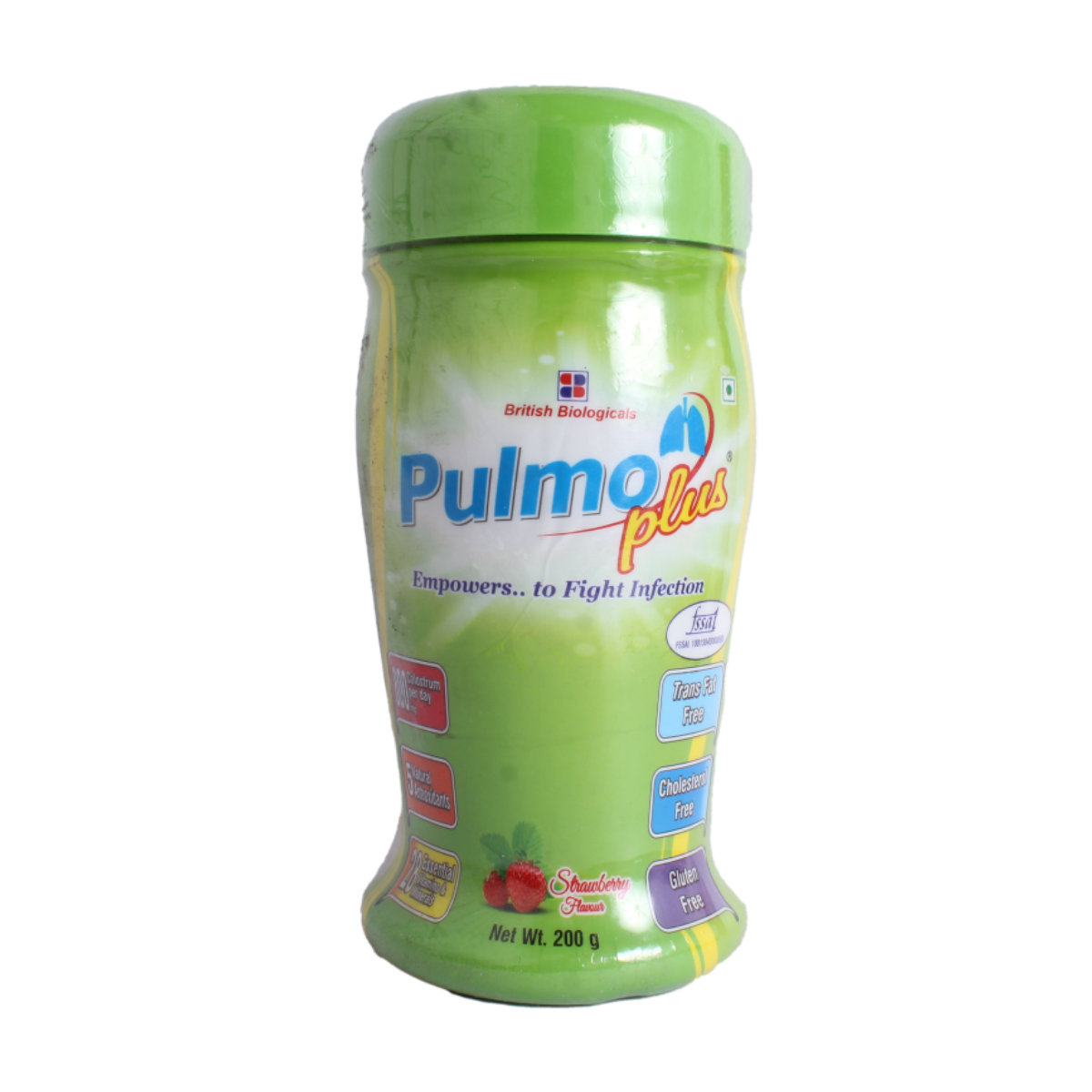 Pulmo Plus Strawberry Powder 200 gm, Pack of 1 Pulmo Plus Strawberry Powder 200 gm, Pack of 1