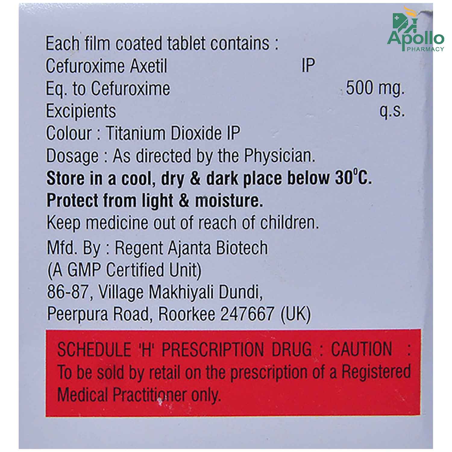 Qcefor-500 Tablet 10's, Pack of 10 TabletS Qcefor-500 Tablet 10's, Pack of 10 TabletS