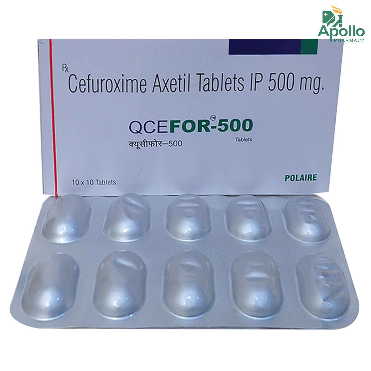 Qcefor-500 Tablet 10's, Pack of 10 TabletS Qcefor-500 Tablet 10's, Pack of 10 TabletS