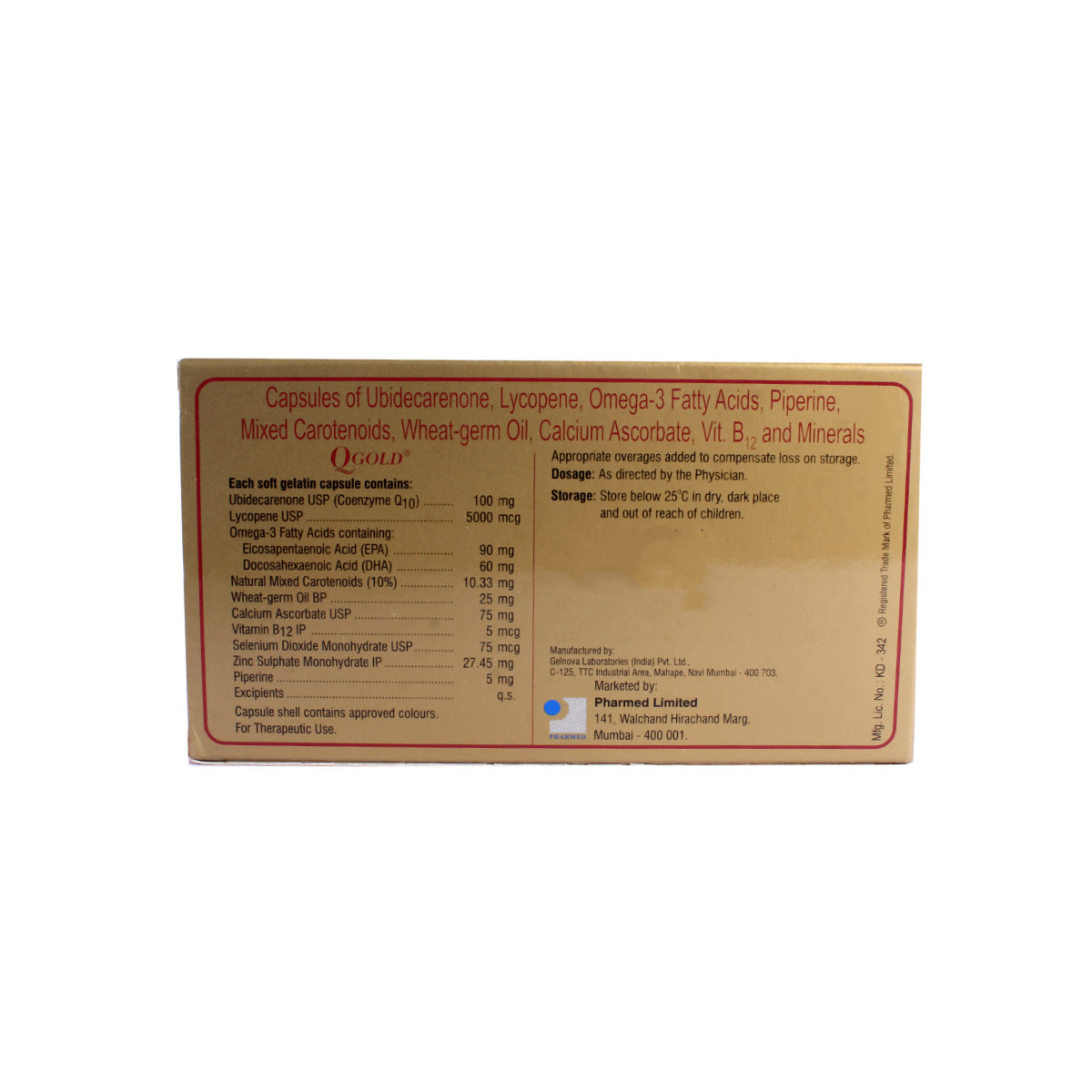 Qgold Capsule 10's, Pack of 10 Qgold Capsule 10's, Pack of 10