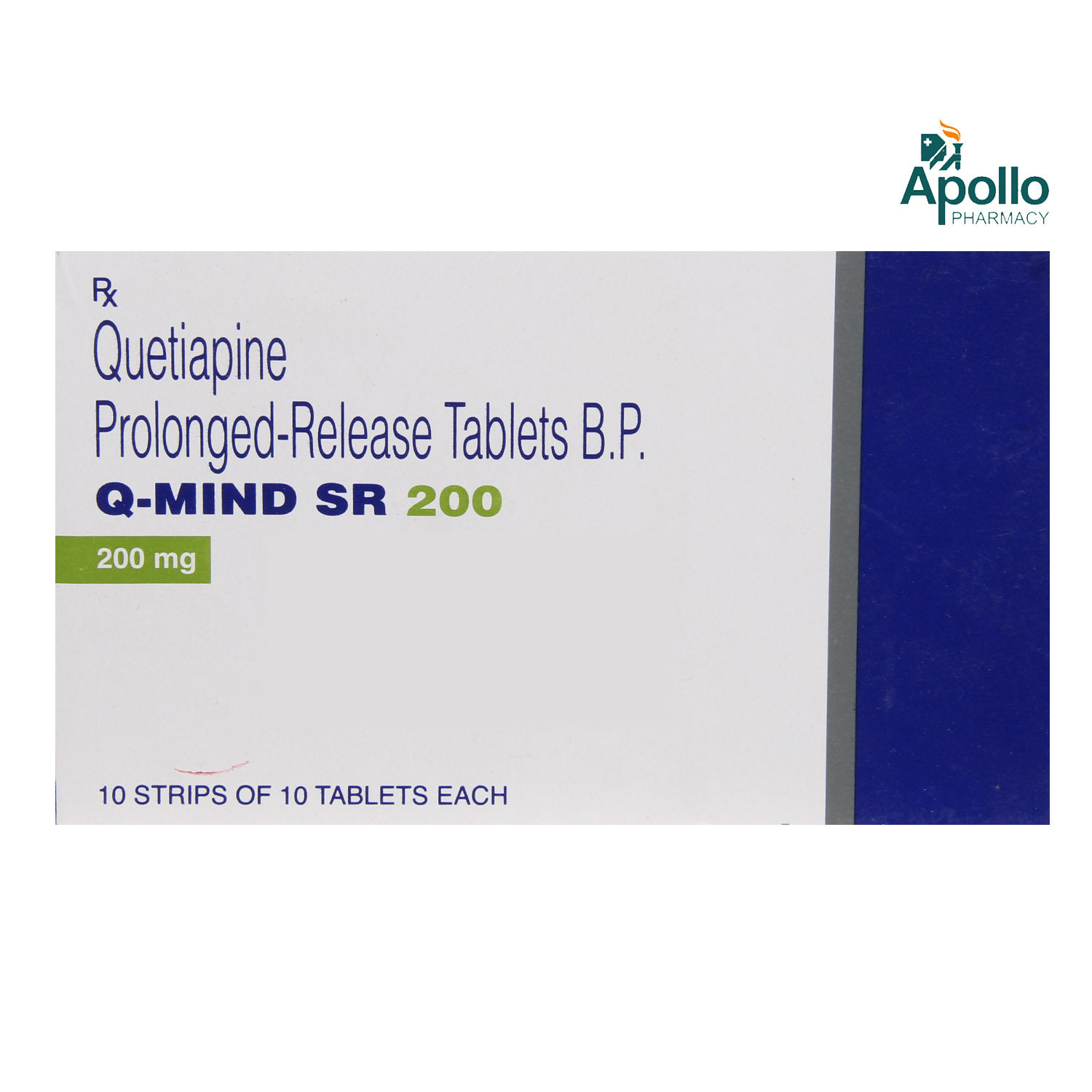 Q MIND SR 200MG TABLET, Pack of 10 TABLETS Q MIND SR 200MG TABLET, Pack of 10 TABLETS