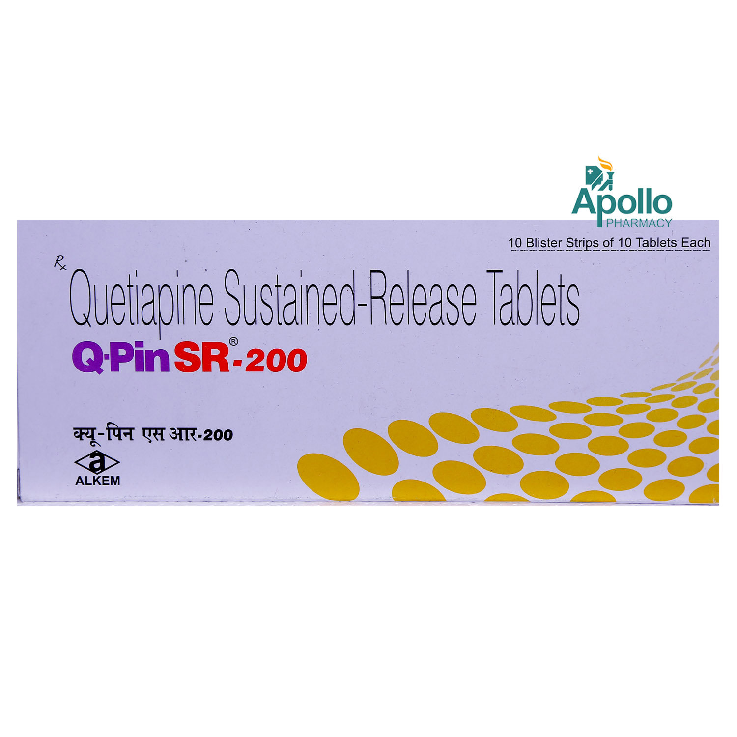 Q PIN SR 200MG TABLET 10'S, Pack of 10 TabletS Q PIN SR 200MG TABLET 10'S, Pack of 10 TabletS