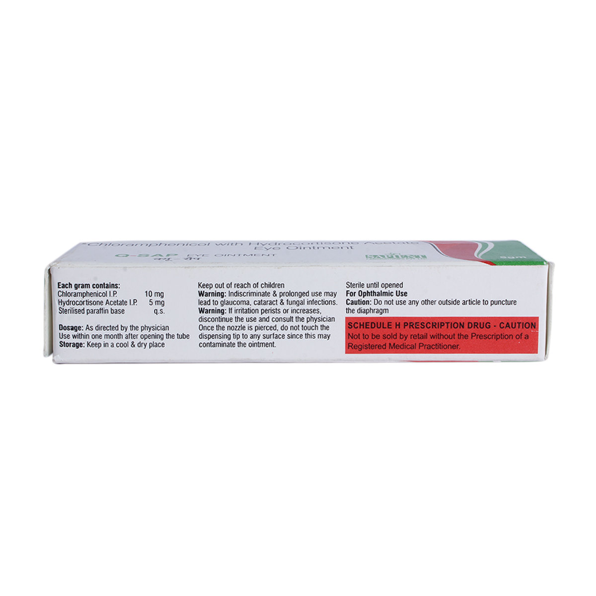 Q-Sap Eye Ointment 5 gm, Pack of 1 OINTMENT Q-Sap Eye Ointment 5 gm, Pack of 1 OINTMENT