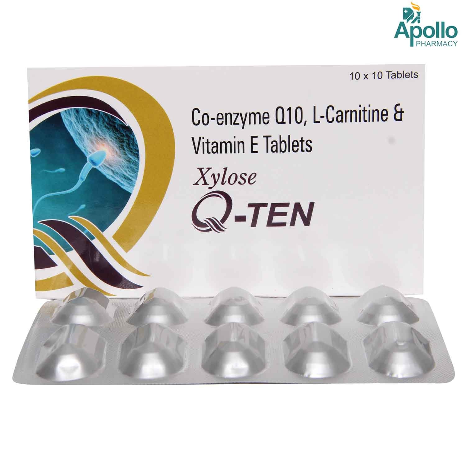 Q-Ten Tablet 10's, Pack of 10 CapsuleS Q-Ten Tablet 10's, Pack of 10 CapsuleS