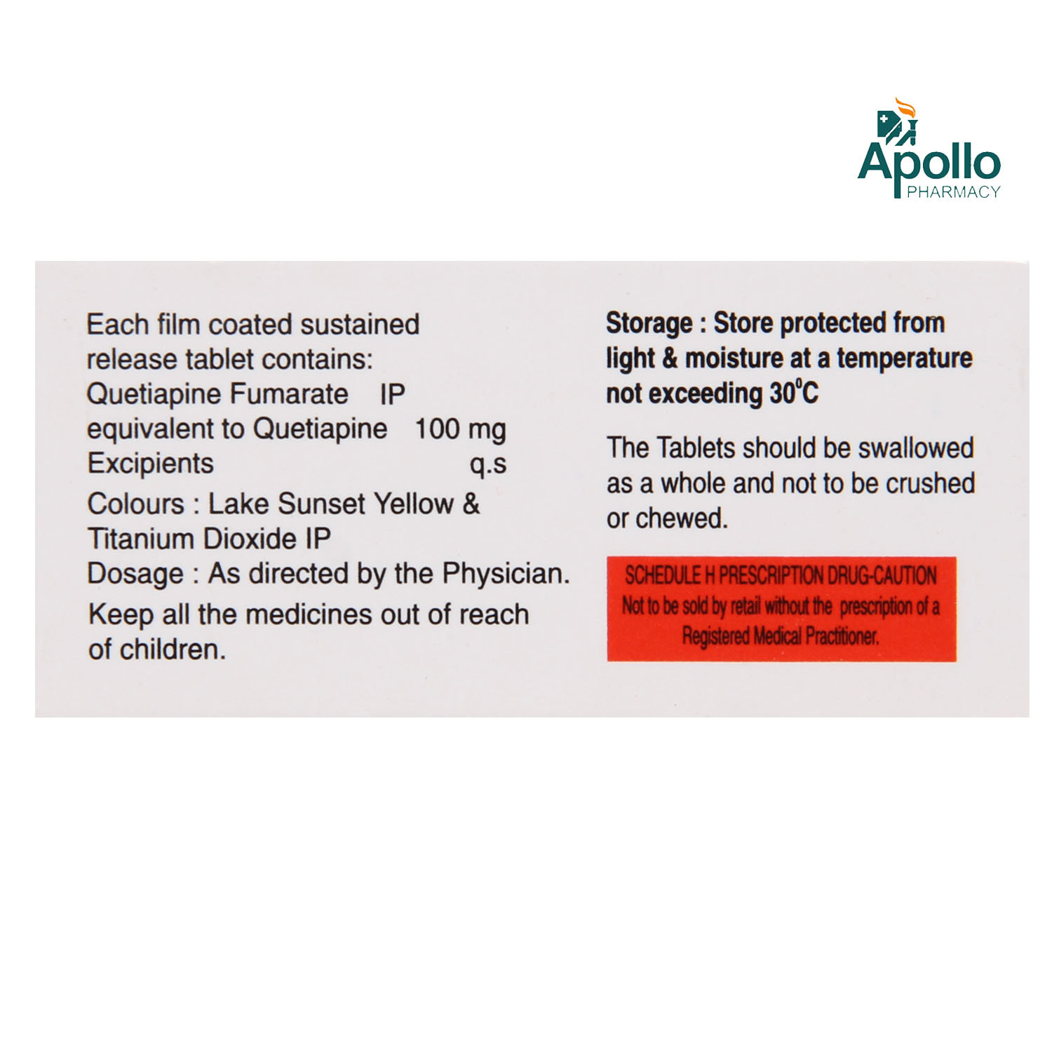 Quser XL 100 mg Tablet 10's, Pack of 10 TabletS Quser XL 100 mg Tablet 10's, Pack of 10 TabletS