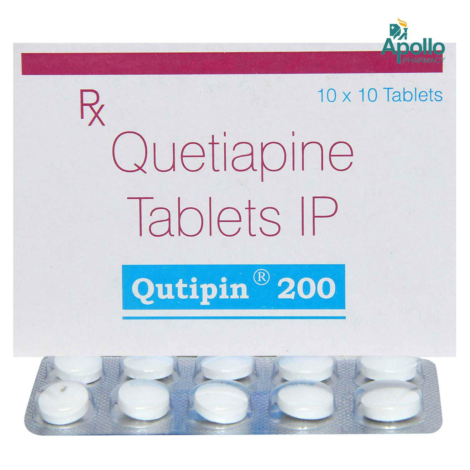 Qutipin 200 Tablet 10's, Pack of 10 TABLETS Qutipin 200 Tablet 10's, Pack of 10 TABLETS