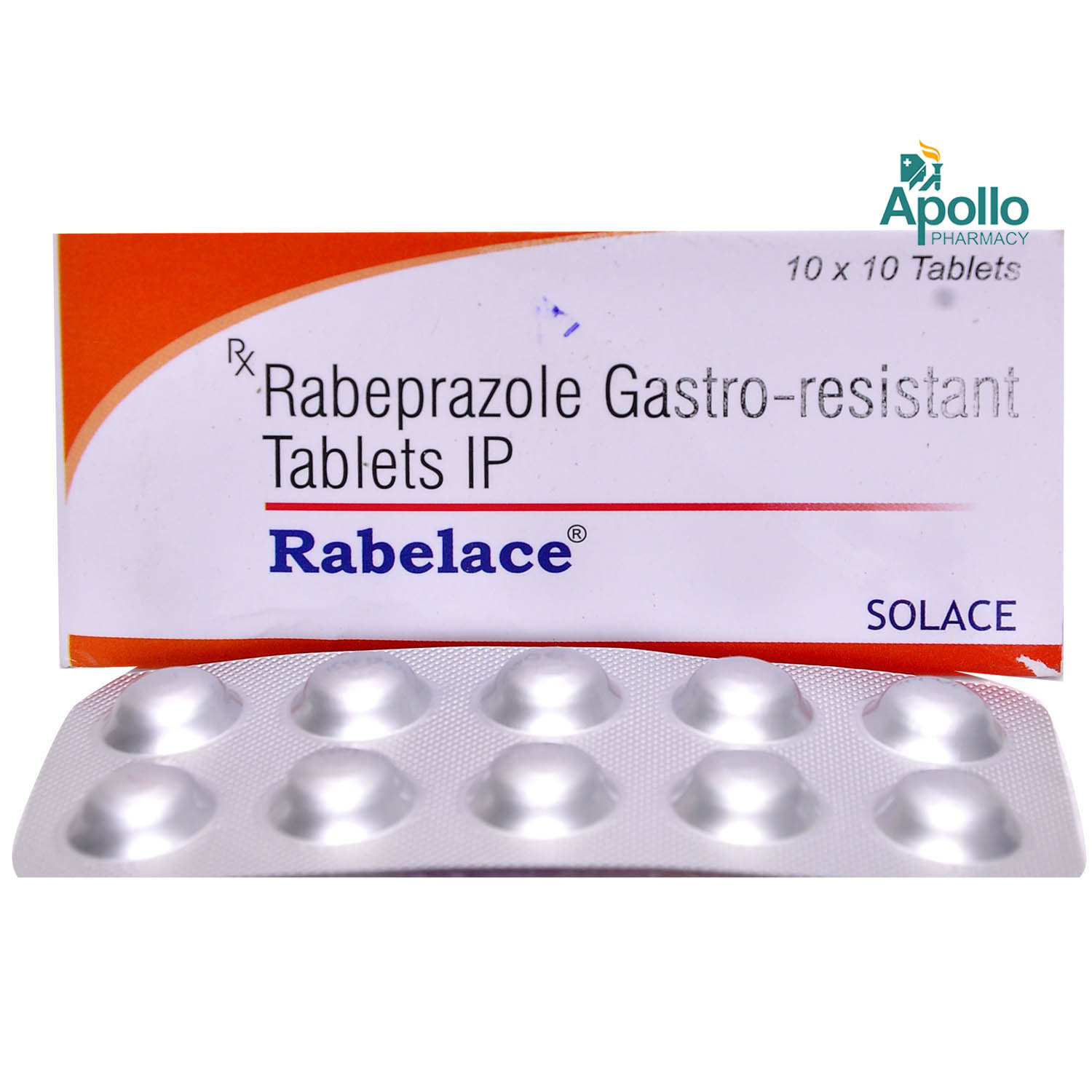 RABELACE 20MG TABLET, Pack of 10 TABLETS RABELACE 20MG TABLET, Pack of 10 TABLETS
