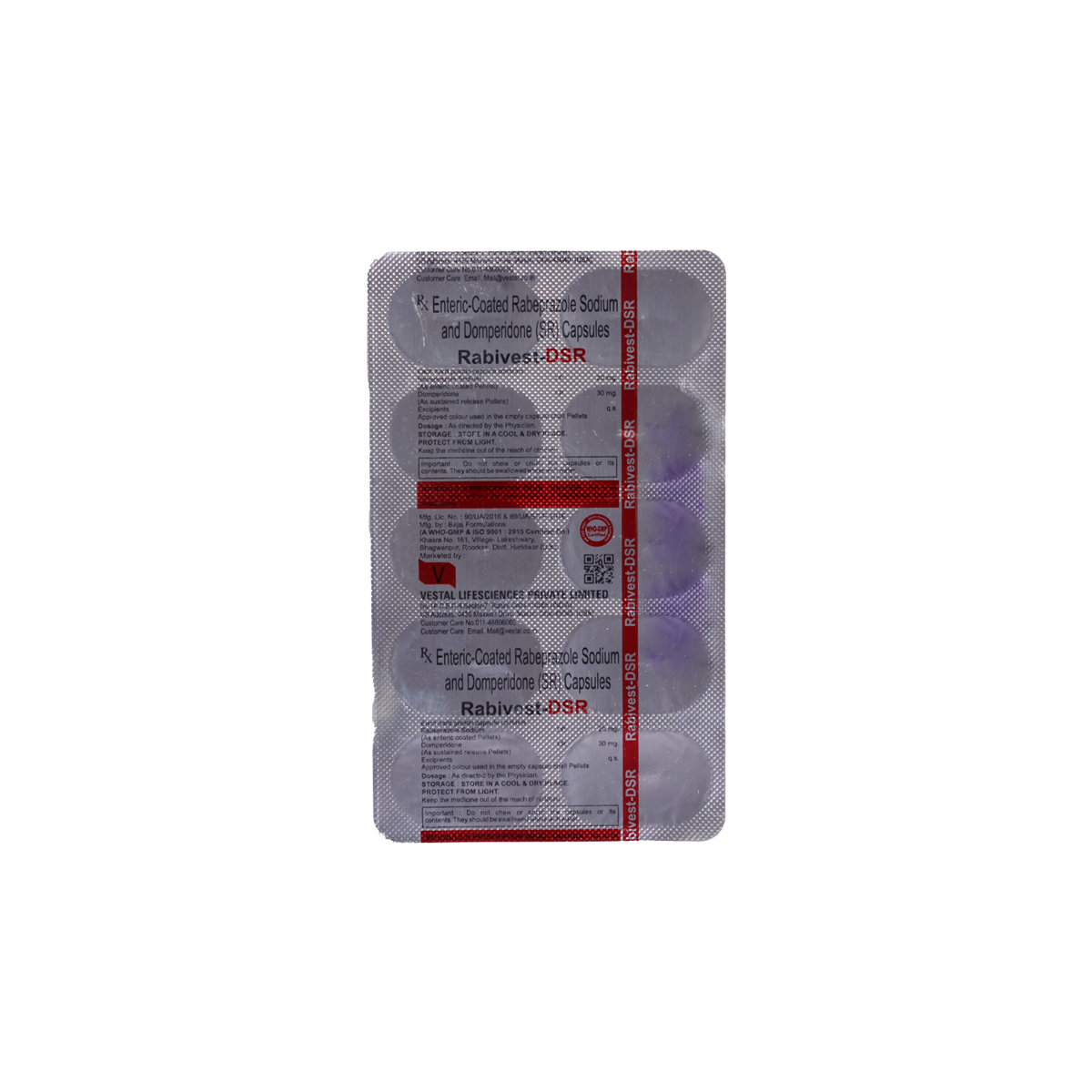 Rabivest-DSR Capsule 10's, Pack of 10 Rabivest-DSR Capsule 10's, Pack of 10