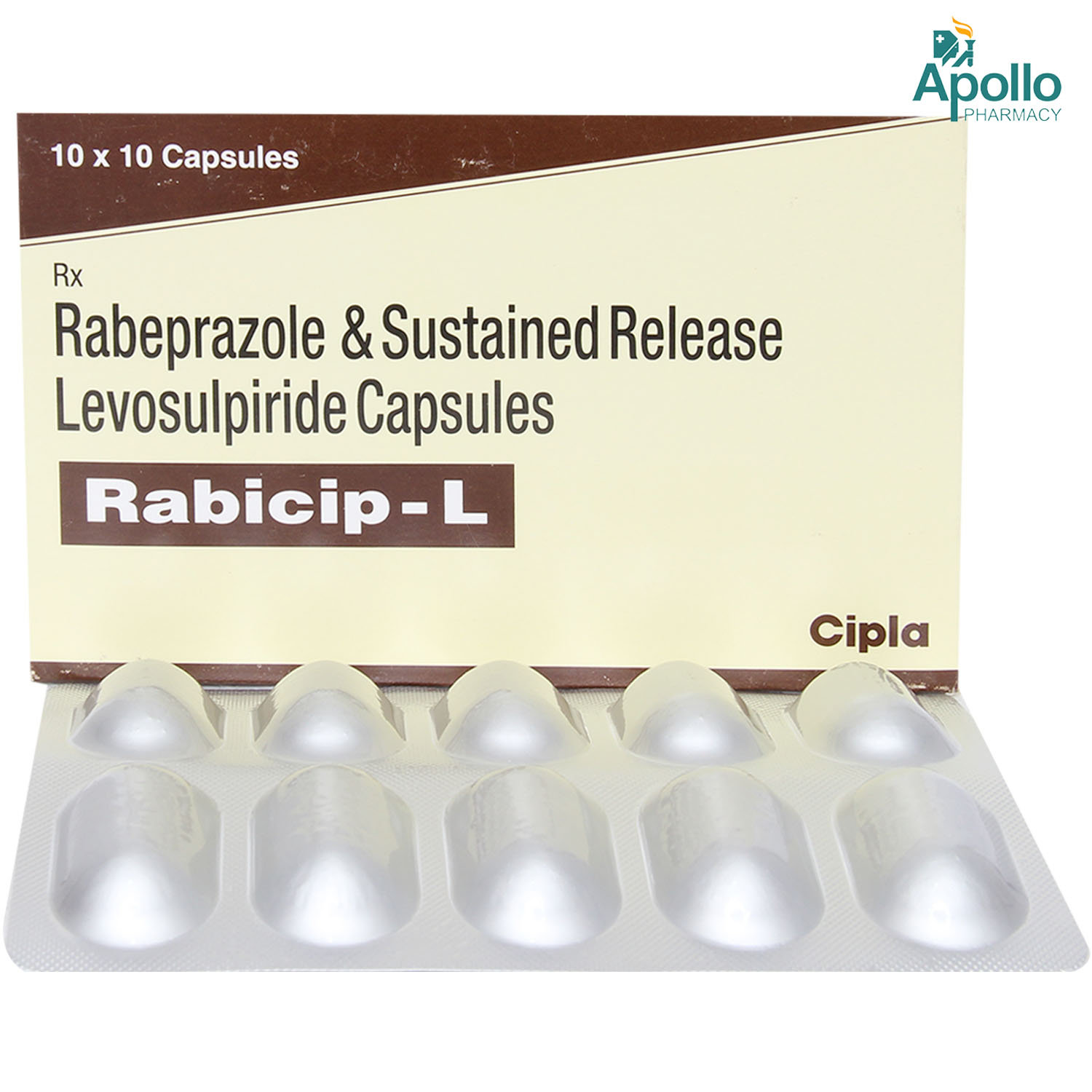 Rabicip L Capsule 10's, Pack of 10 Rabicip L Capsule 10's, Pack of 10