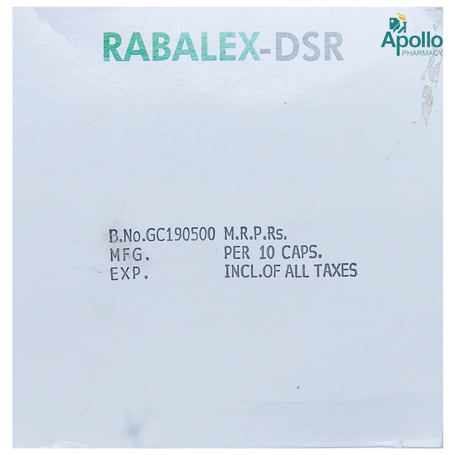 Rabalex-DSR Capsule 10's, Pack of 10 Rabalex-DSR Capsule 10's, Pack of 10