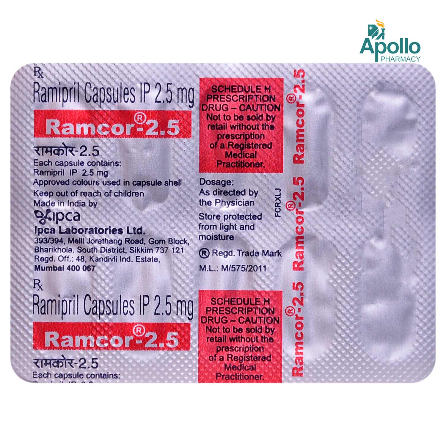 Ramcor-2.5 Capsule 10's, Pack of 10 CAPSULES Ramcor-2.5 Capsule 10's, Pack of 10 CAPSULES