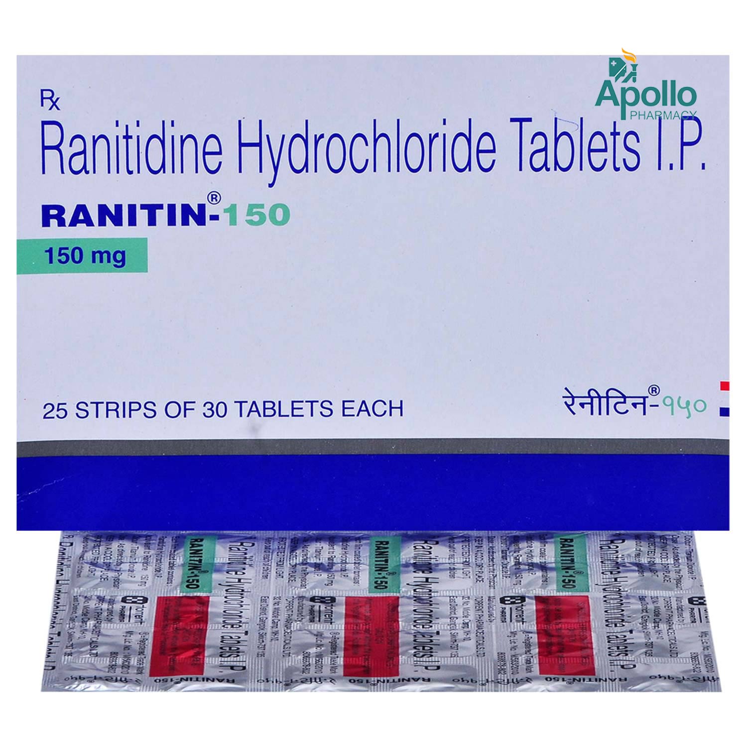Ranitin-150 Tablet 30's, Pack of 30 TABLETS Ranitin-150 Tablet 30's, Pack of 30 TABLETS