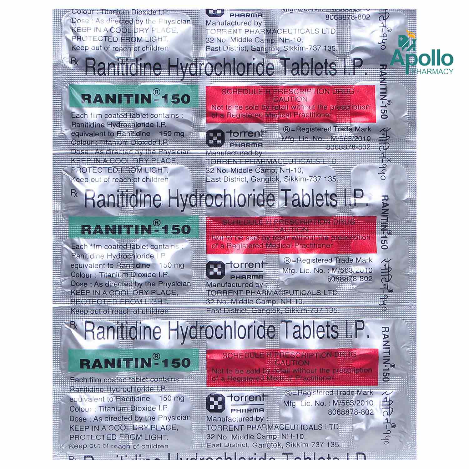 Ranitin-150 Tablet 30's, Pack of 30 TABLETS Ranitin-150 Tablet 30's, Pack of 30 TABLETS