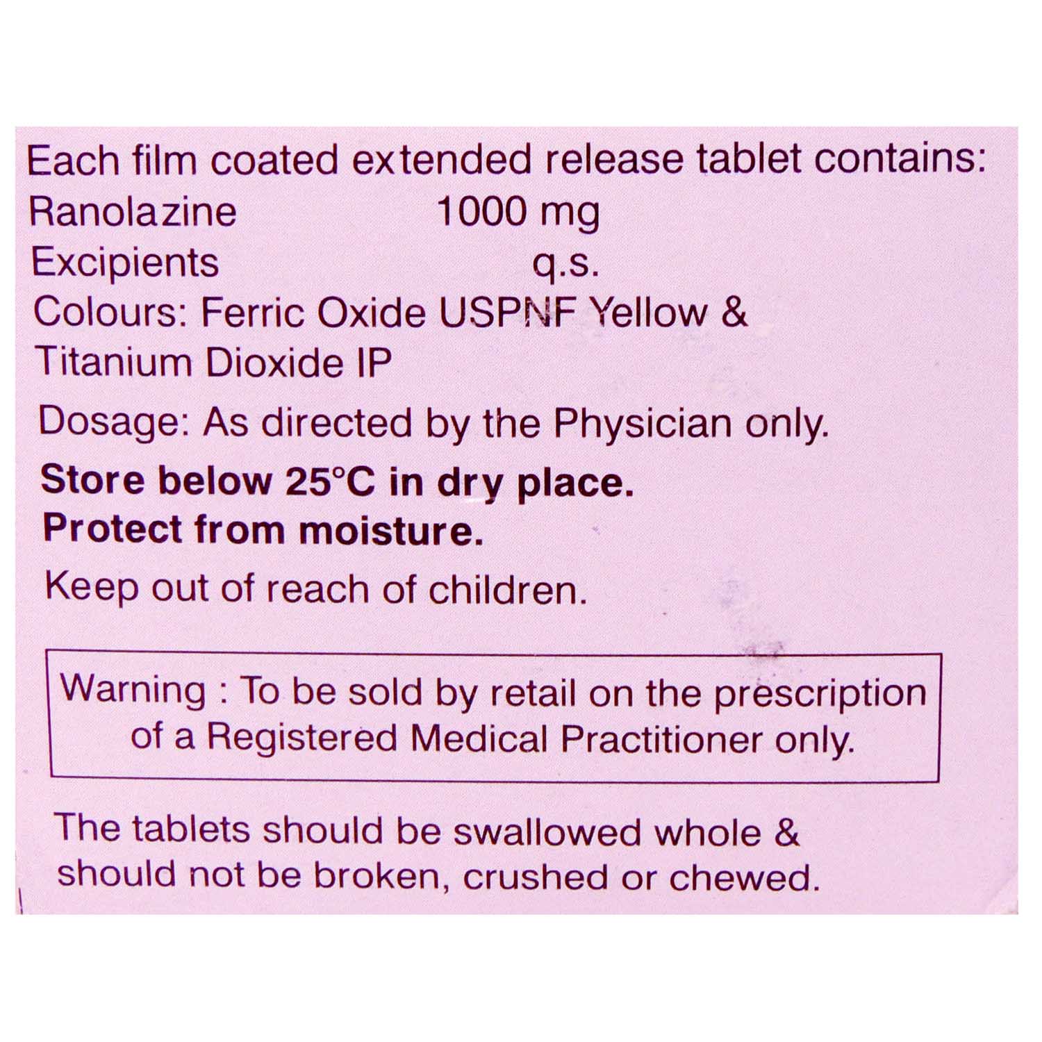 Rancad 1000 Tablet 10's, Pack of 10 TABLETS Rancad 1000 Tablet 10's, Pack of 10 TABLETS