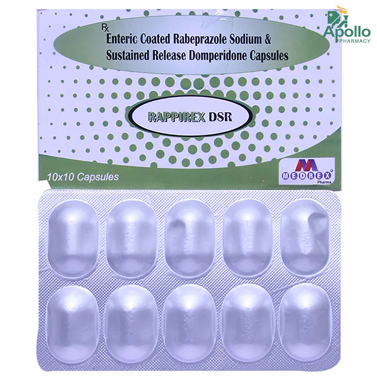 Rappirex DSR Capsule 10's, Pack of 10 CAPSULES Rappirex DSR Capsule 10's, Pack of 10 CAPSULES