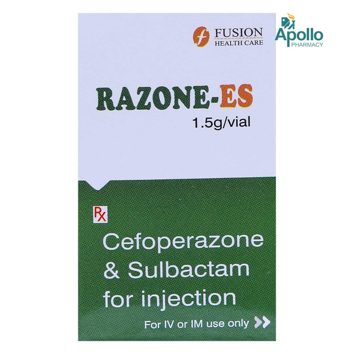 Razone ES 1.5 gm Injection 1's, Pack of 1 INJECTION Razone ES 1.5 gm Injection 1's, Pack of 1 INJECTION