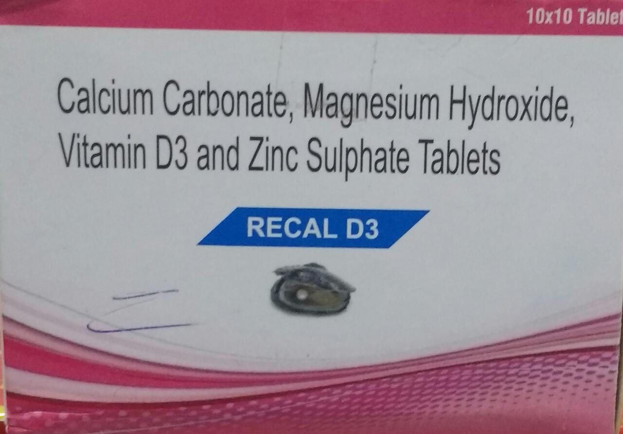 Recal D3 Tablet 10's, Pack of 10 TabletS Recal D3 Tablet 10's, Pack of 10 TabletS