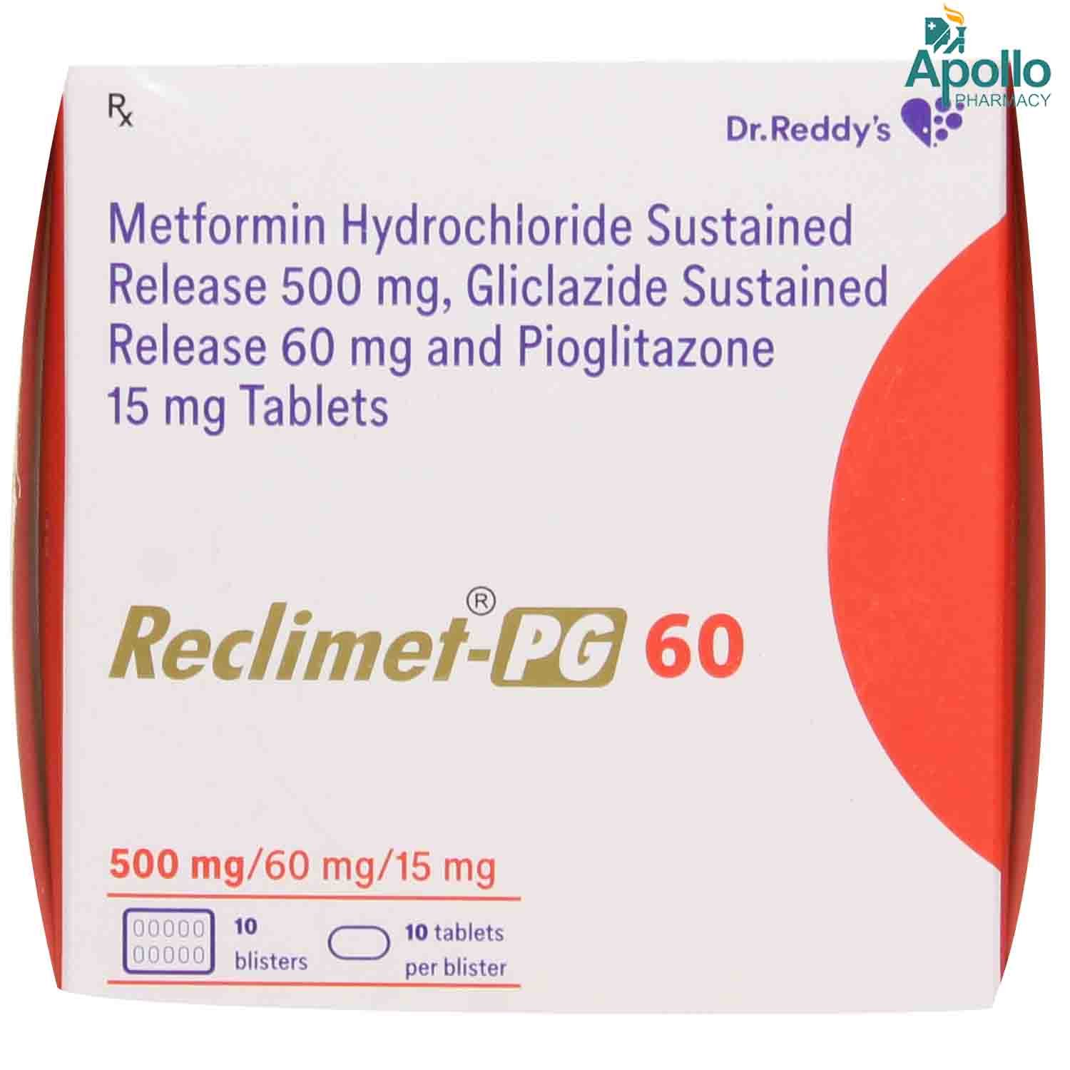 Reclimet PG 60 Tablet 10's, Pack of 10 TABLETS Reclimet PG 60 Tablet 10's, Pack of 10 TABLETS