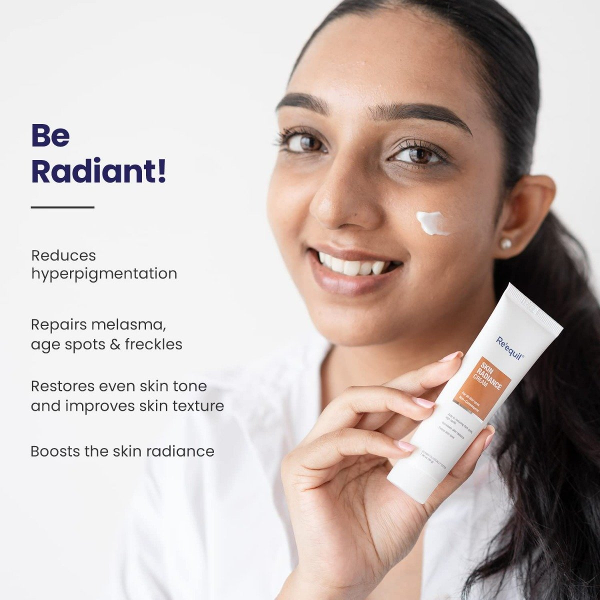 Re'equil Skin Radiance Cream 30 gm | Helps To Reduces Dark Spots & Age Spots | Increases Skin Radiance | Evens Skin Tone | Lightweight | For All Skin Types, Pack of 1 Re'equil Skin Radiance Cream 30 gm | Helps To Reduces Dark Spots & Age Spots | Increases Skin Radiance | Evens Skin Tone | Lightweight | For All Skin Types, Pack of 1