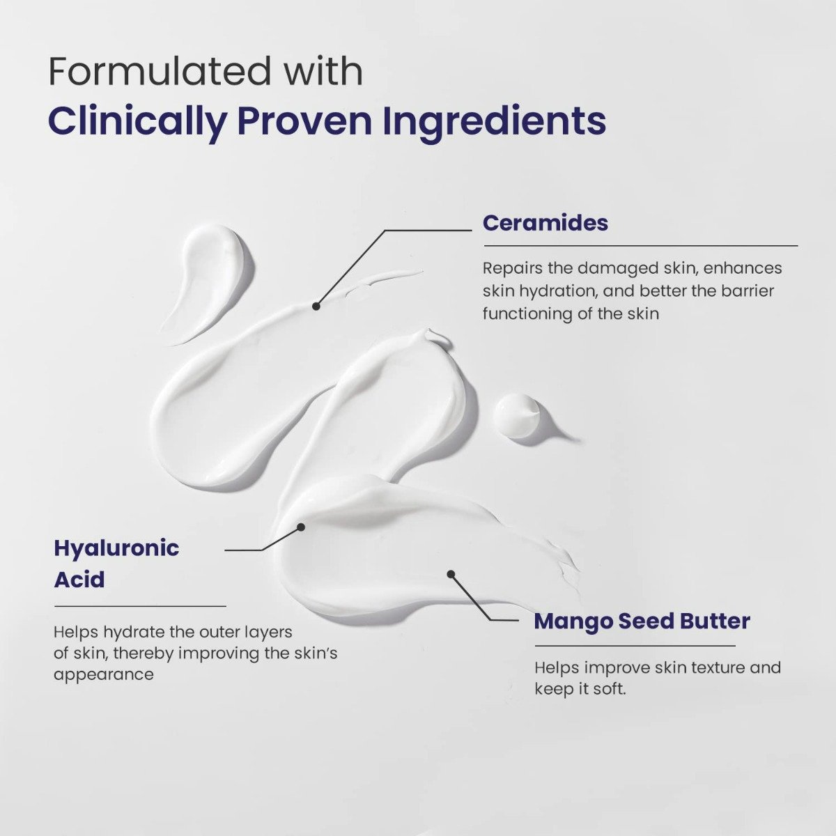 Re'equil Ceramide & Hyaluronic Acid Moisturiser 100 gm | With Ceramide, Mango Butter & Hyaluronic Acid | Locks In Moisture | Restores Dry Skin To Very Dry Skin | For Normal To Dry Skin, Pack of 1 Re'equil Ceramide & Hyaluronic Acid Moisturiser 100 gm | With Ceramide, Mango Butter & Hyaluronic Acid | Locks In Moisture | Restores Dry Skin To Very Dry Skin | For Normal To Dry Skin, Pack of 1