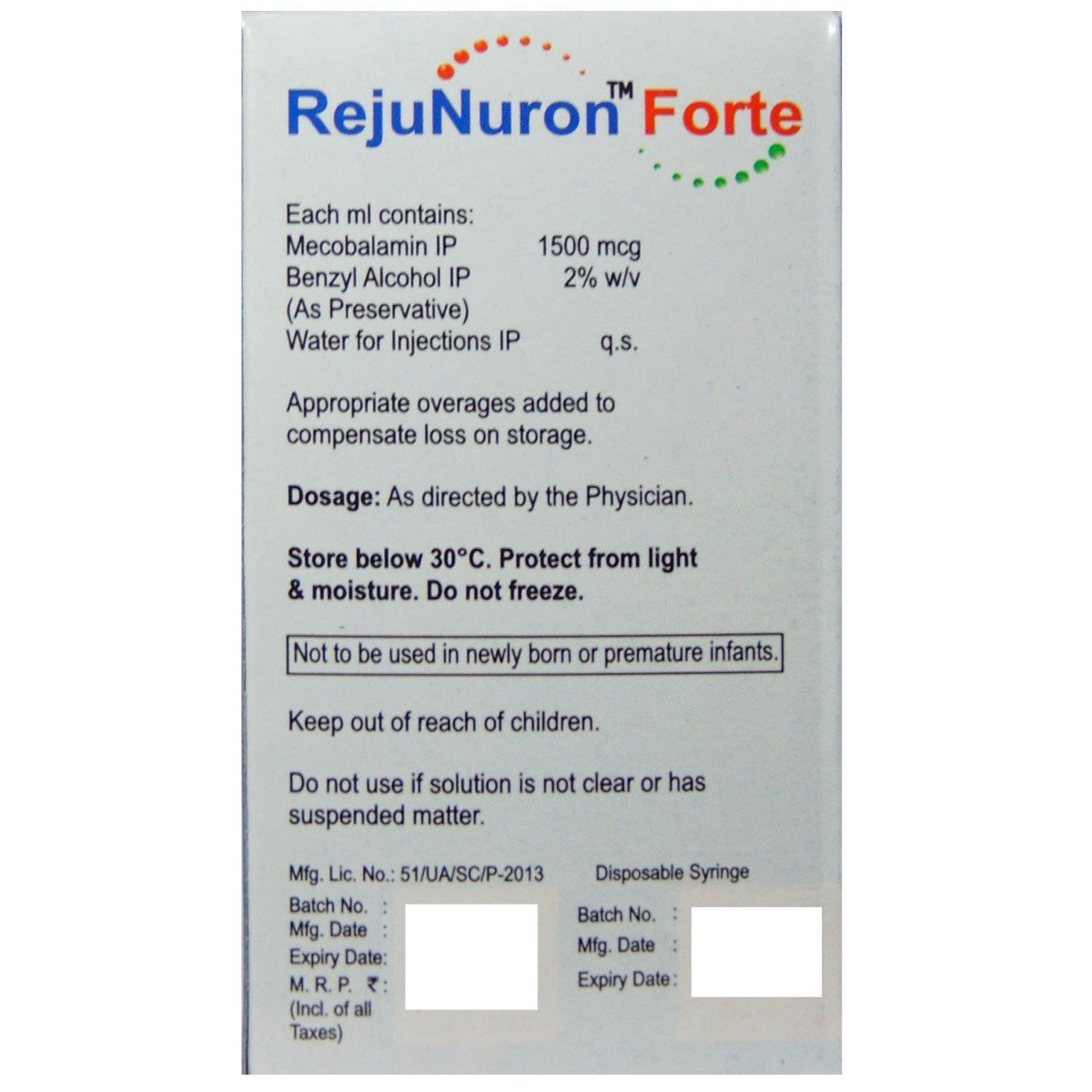 Rejunuron Forte Injection 1 ml, Pack of 1 Injection Rejunuron Forte Injection 1 ml, Pack of 1 Injection