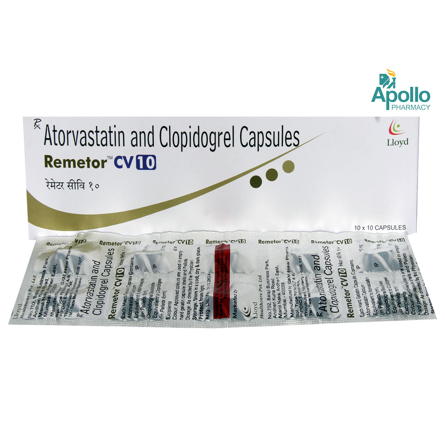 Remetor CV 10 Capsule 10's, Pack of 10 CAPSULES Remetor CV 10 Capsule 10's, Pack of 10 CAPSULES