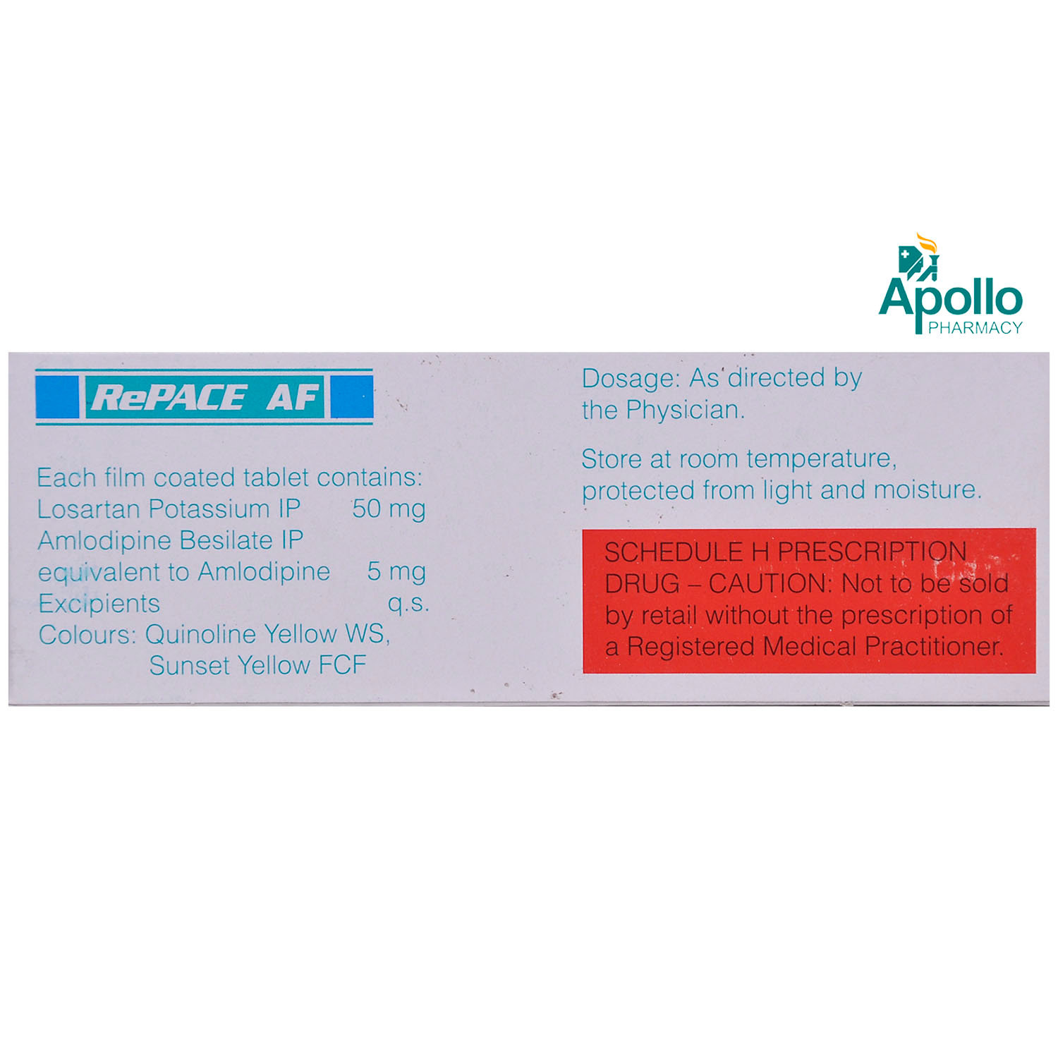 Repace AF Tablet 10's, Pack of 10 TABLETS Repace AF Tablet 10's, Pack of 10 TABLETS