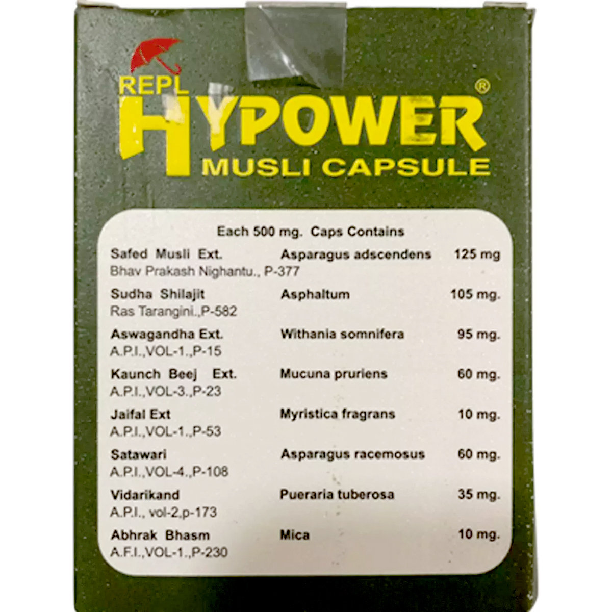 Repl Hypower Musli for Men, 30 Capsules, Pack of 1 Repl Hypower Musli for Men, 30 Capsules, Pack of 1