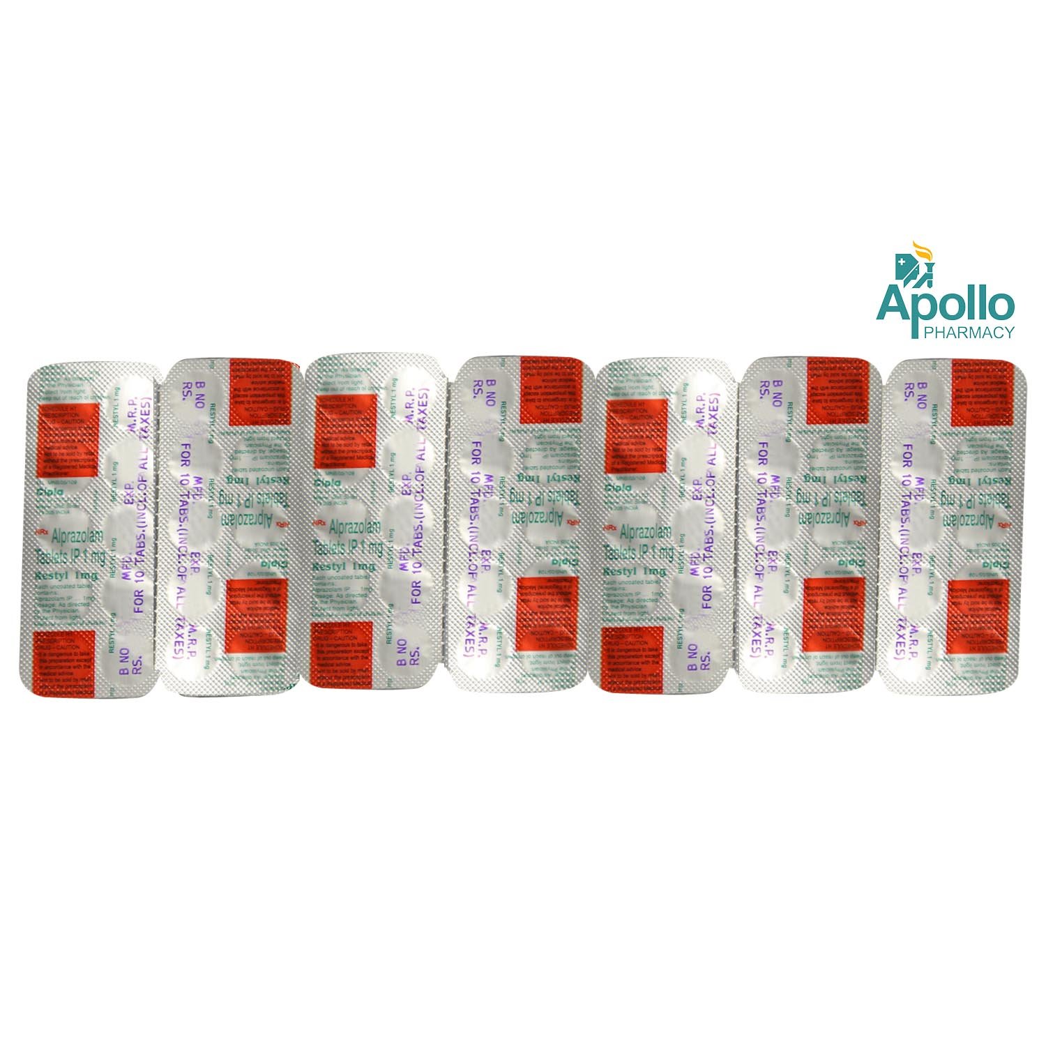 Restyl 1 Tablet 10's, Pack of 10 TABLETS Restyl 1 Tablet 10's, Pack of 10 TABLETS