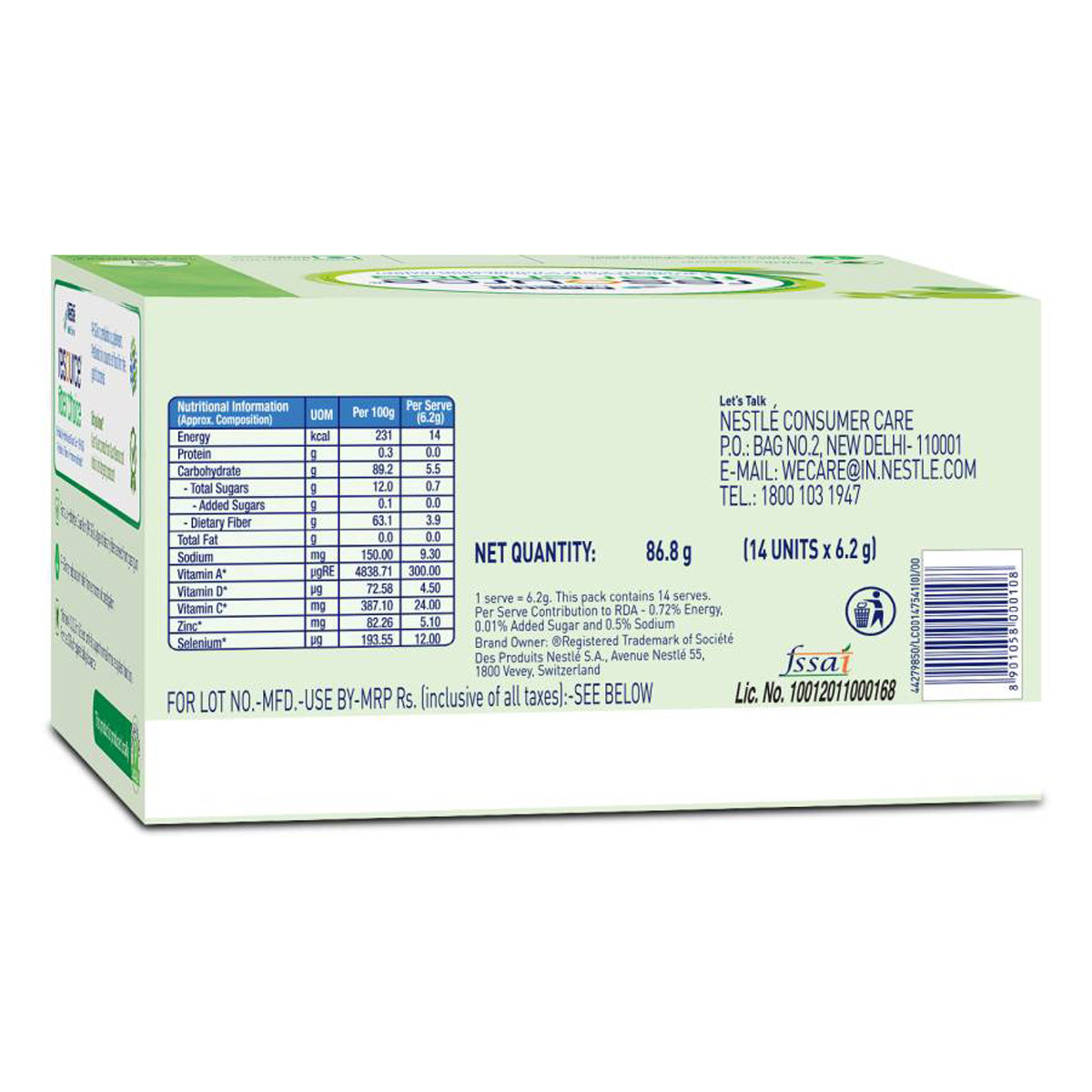 Nestle Resource Fiber Choice Powder, 86.8 gm (14 Sachets x 6.2 gm), Pack of 1 Nestle Resource Fiber Choice Powder, 86.8 gm (14 Sachets x 6.2 gm), Pack of 1