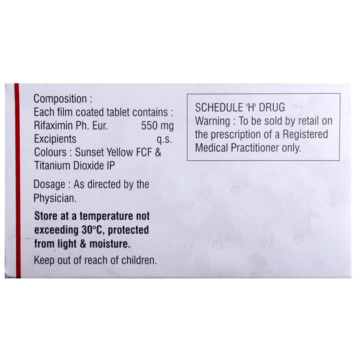 Rifaclean 550 Tablet 10's, Pack of 10 TABLETS Rifaclean 550 Tablet 10's, Pack of 10 TABLETS