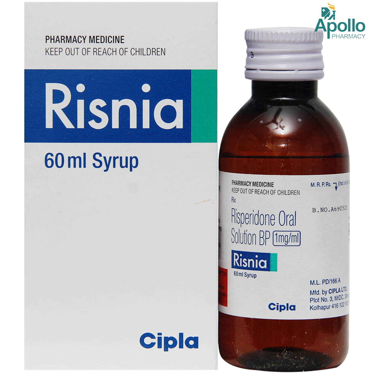 Risnia Syrup 60 ml, Pack of 1 Syrup Risnia Syrup 60 ml, Pack of 1 Syrup