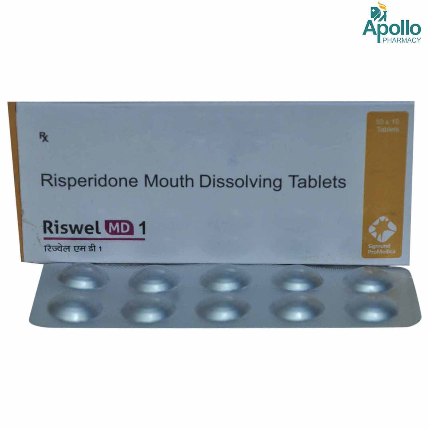 Riswel MD 1 Tablet 10's, Pack of 10 TabletS Riswel MD 1 Tablet 10's, Pack of 10 TabletS