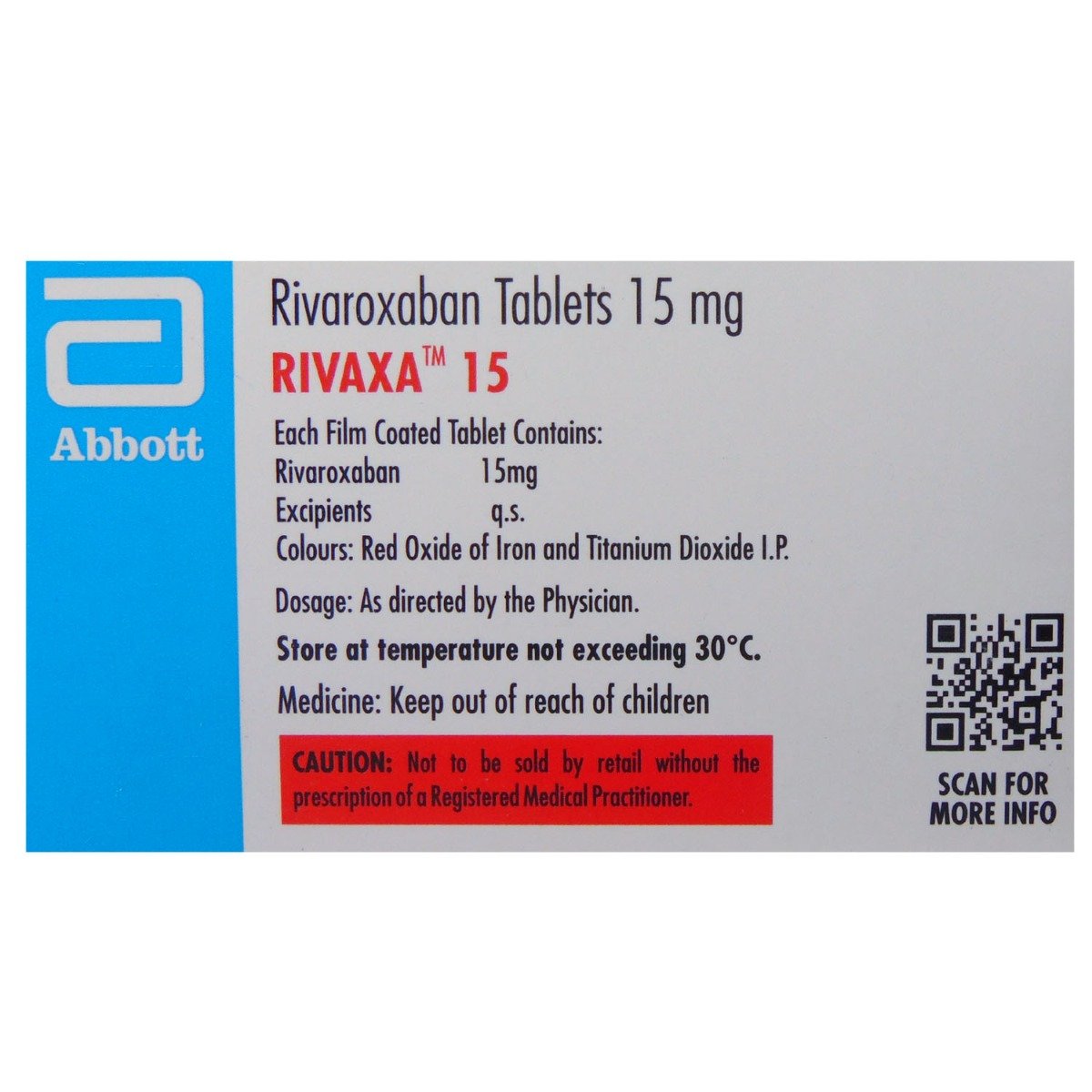 Rivaxa 15 Tablet 14's, Pack of 14 TabletS Rivaxa 15 Tablet 14's, Pack of 14 TabletS