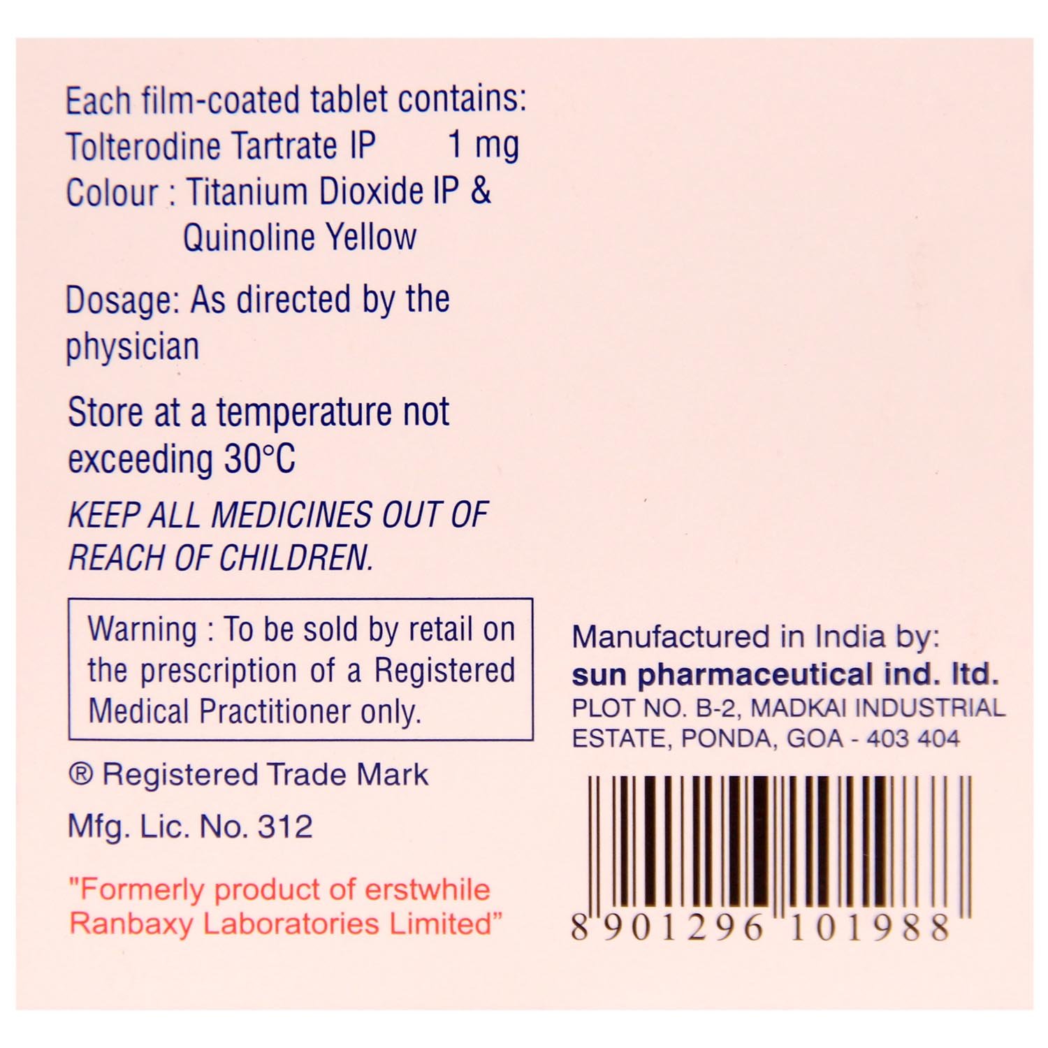 Roliten 1 mg Tablet 10's, Pack of 10 TABLETS Roliten 1 mg Tablet 10's, Pack of 10 TABLETS